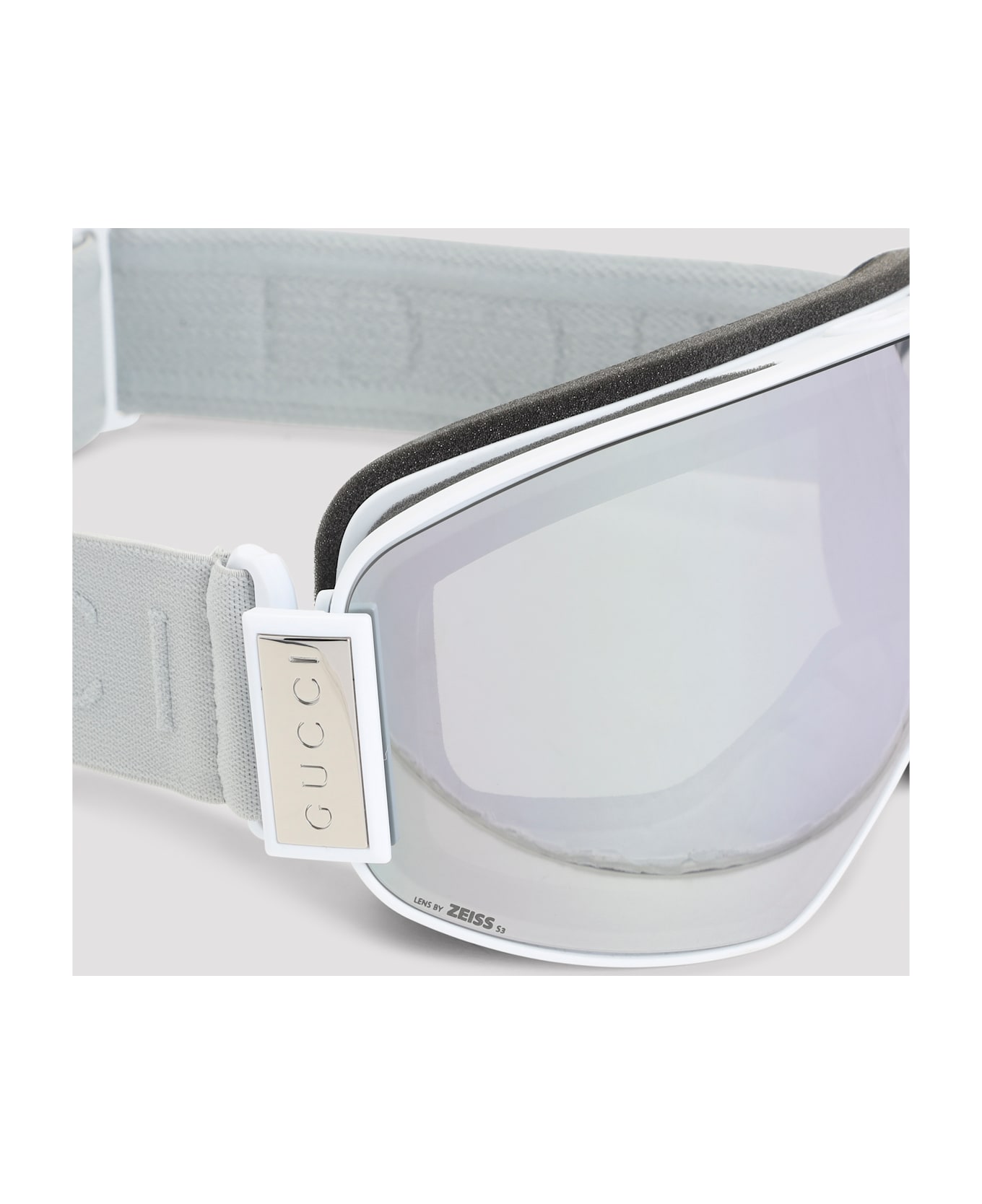 Gucci Sunglasses - White Grey Silver