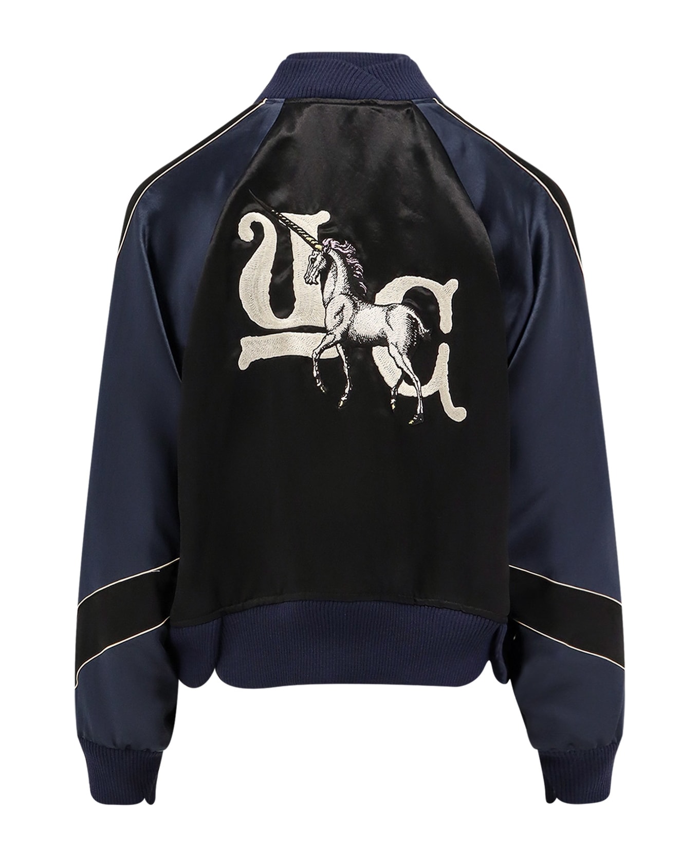 Undercover Jun Takahashi Satin Bomber Jacket - Black