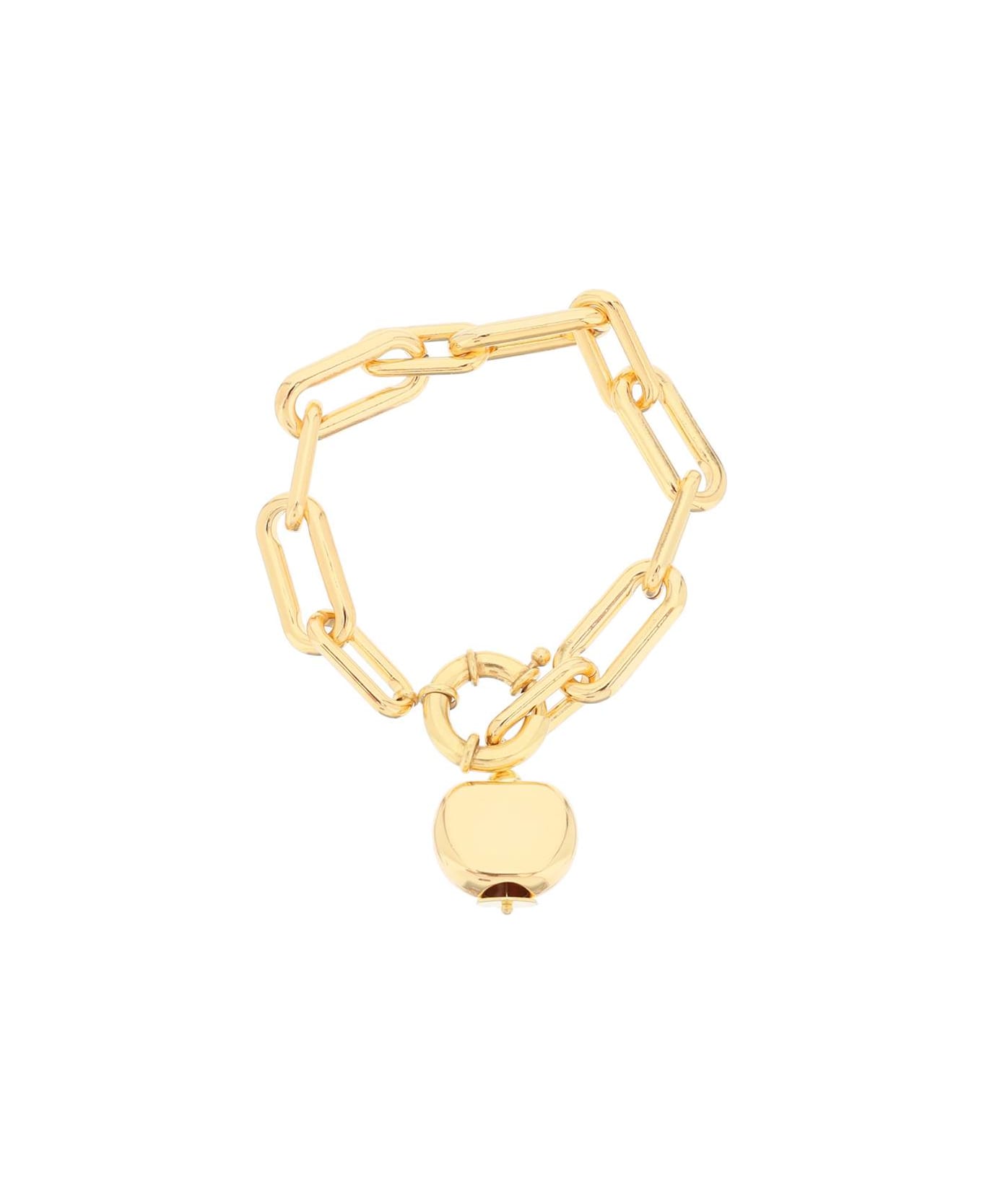 Timeless Pearly Chain Bracelet With Charm - GOLD (Gold)