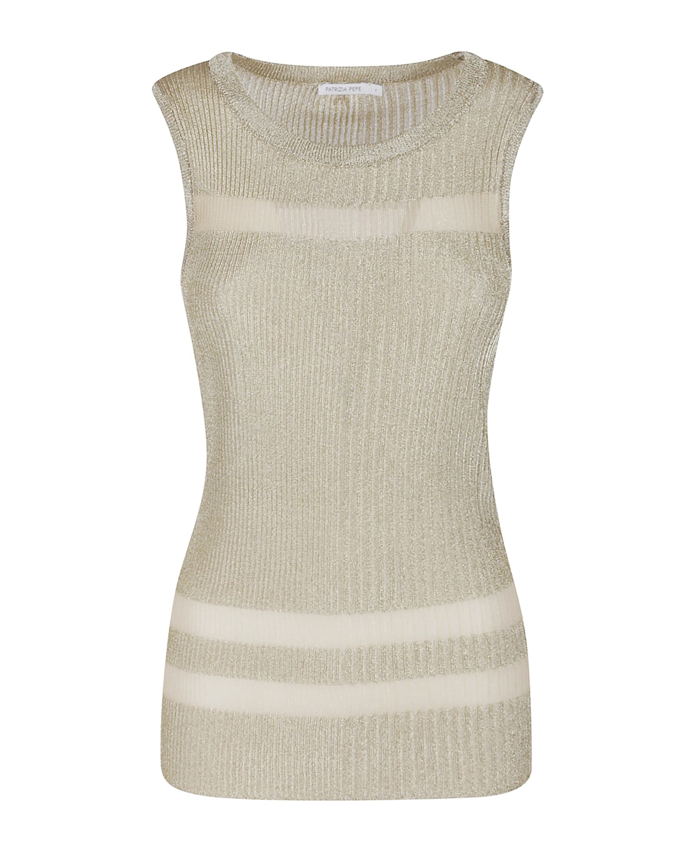 Patrizia Pepe Tank Top - Shiny Gold