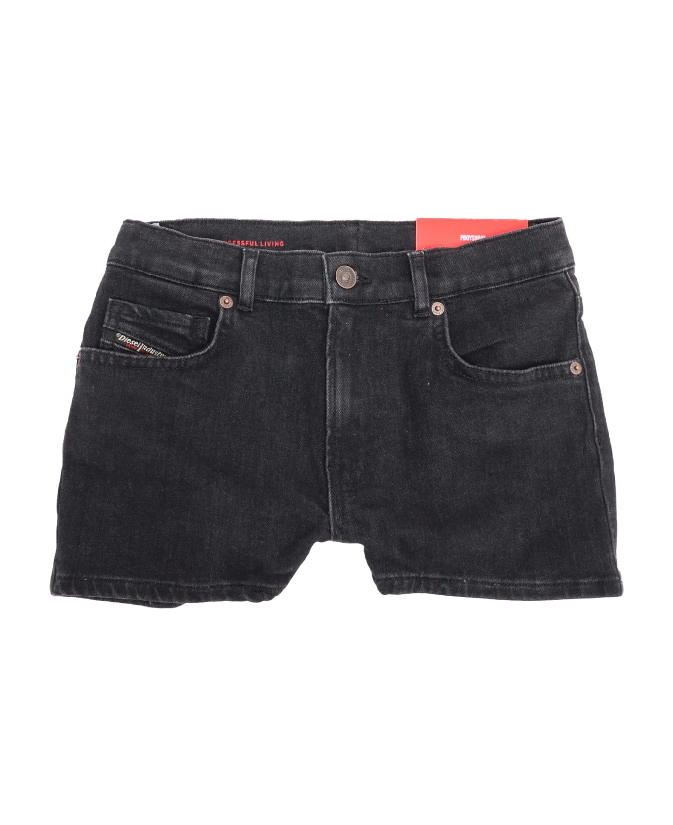 Diesel Jeans Shorts For Girls - BLACK ボトムス