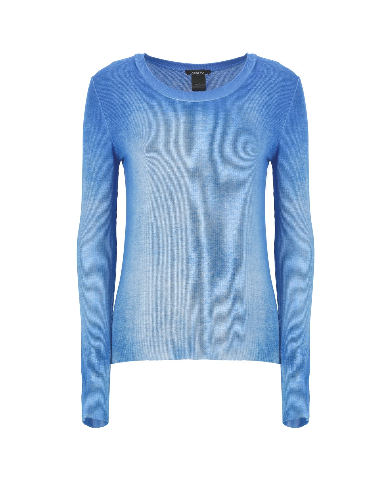 Avant Toi Silk Blend Sweater - Blue