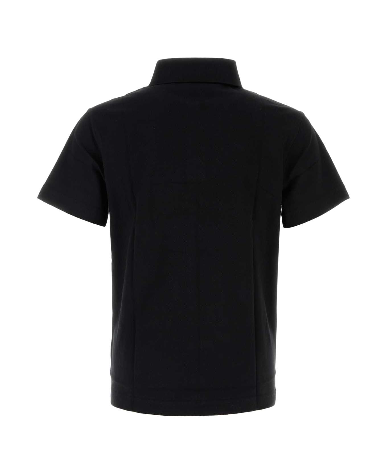 Burberry Logo Polo Shirt - BLACK