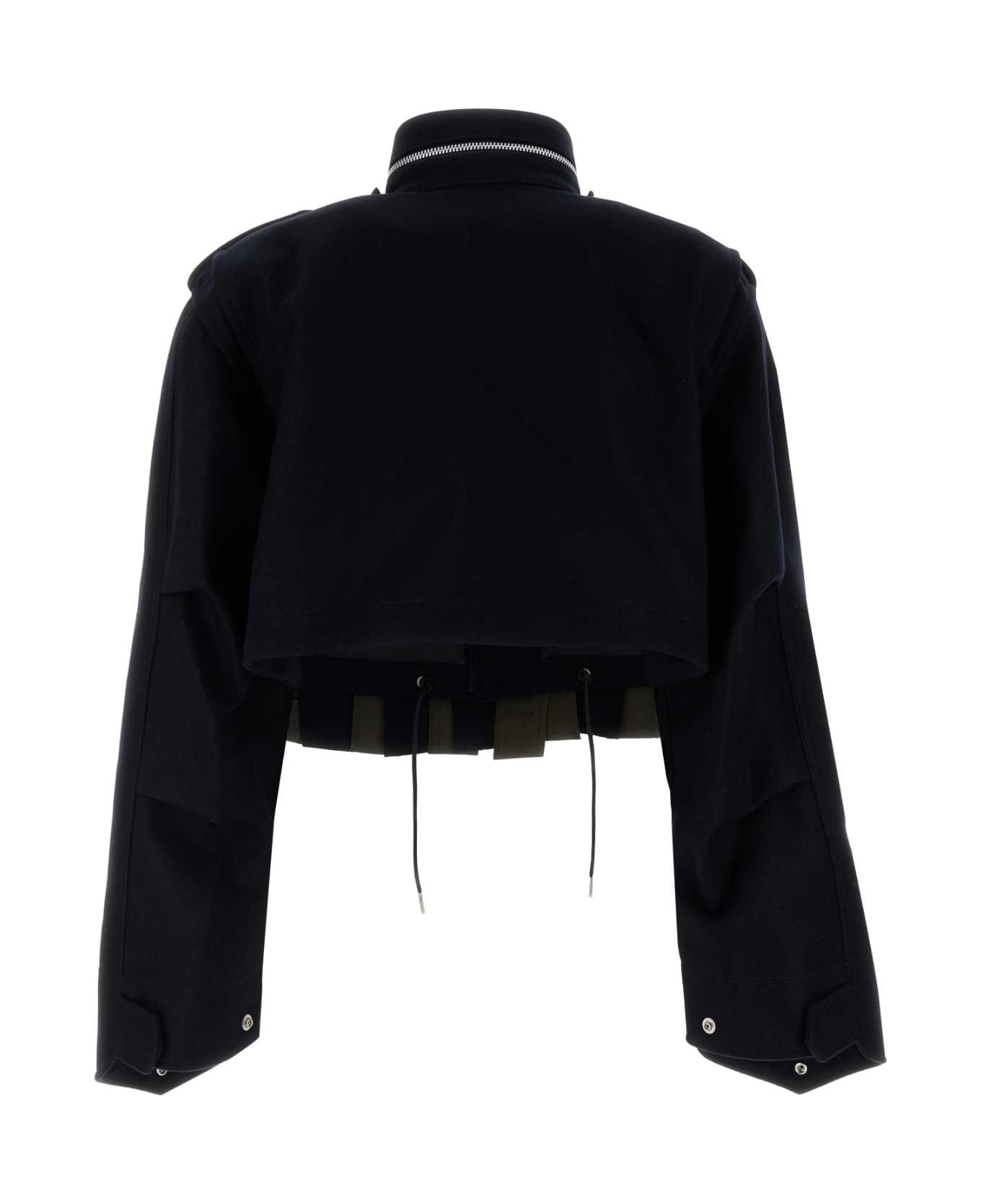 ブルゾン Sacai Two-Tone Wool Bomber Jacket Sacai Two-tone Wool Bomber Jacket | italist