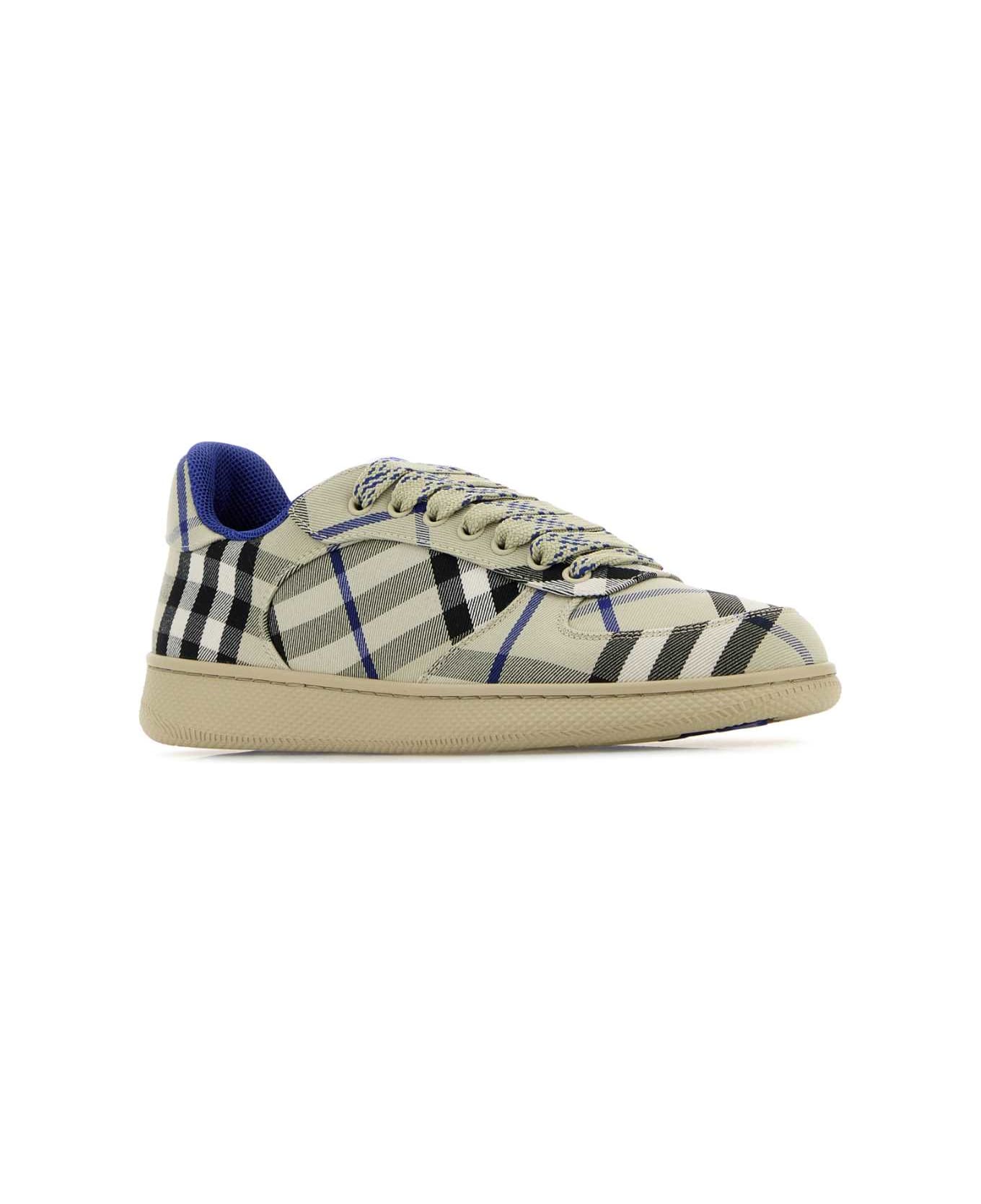 Burberry Embroidered Canvas Terrace Sneakers - LICHENIPCHECK