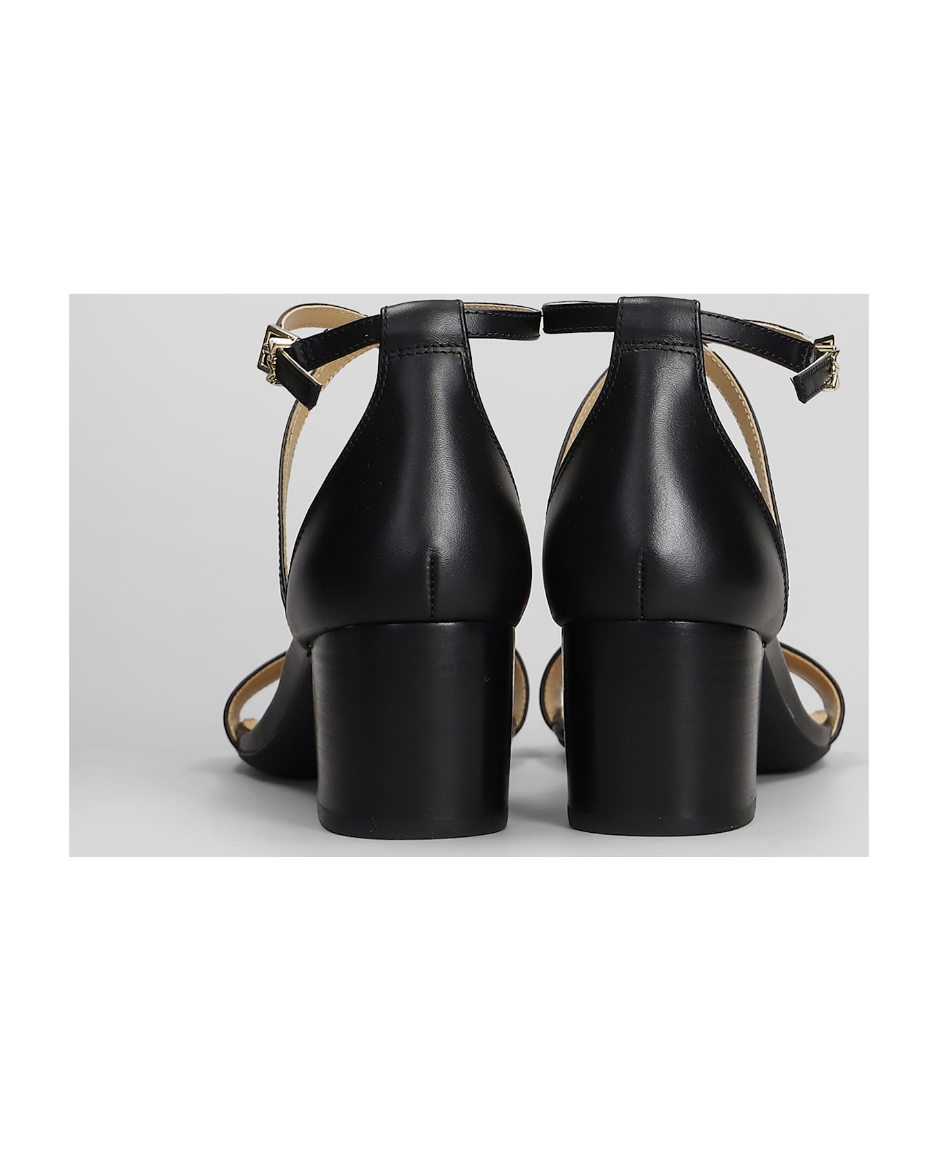 Michael Kors Serena Flex Sandal Sandals In Black Leather - black