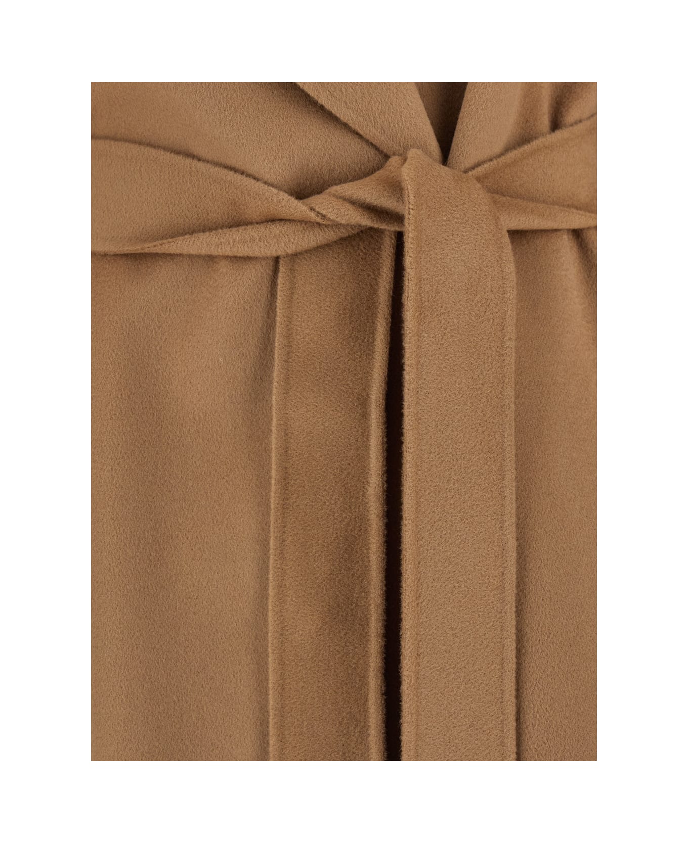
S Max Mara Biscuit Wool Olanda Coat - CAMMELLO