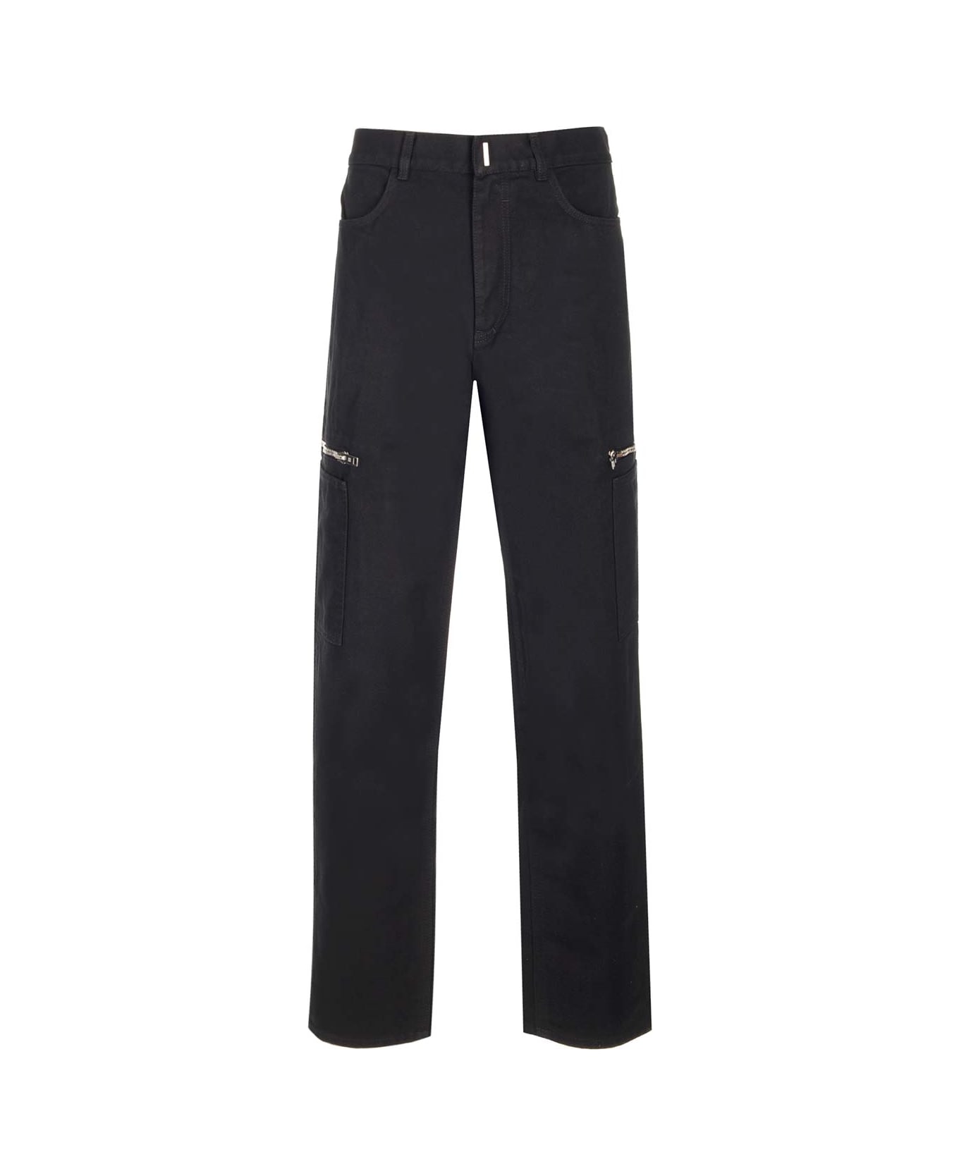 Givenchy Loose Fit Cargo Jeans - Black