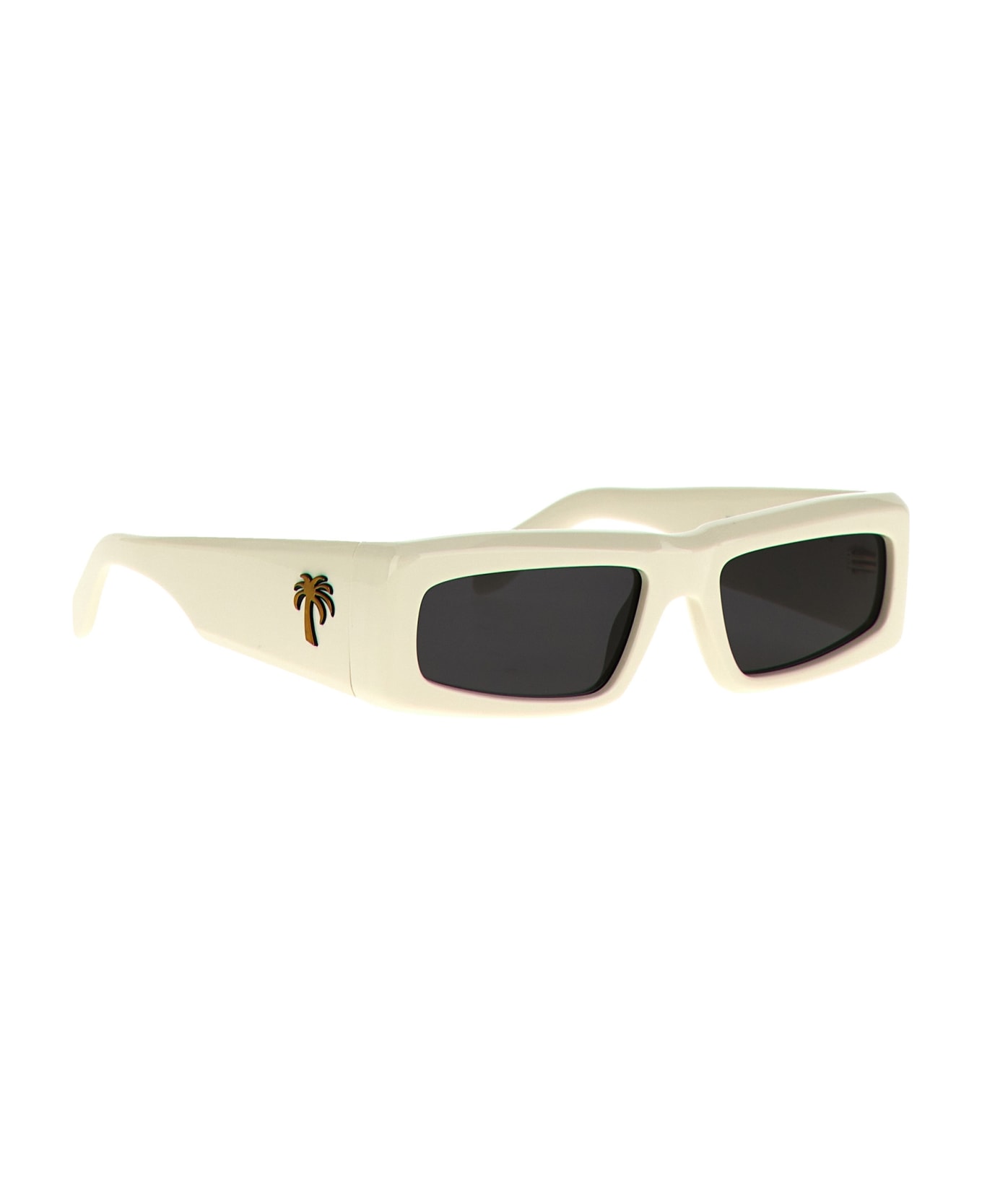 Palm Angels 'yreka' Sunglasses - White サングラス