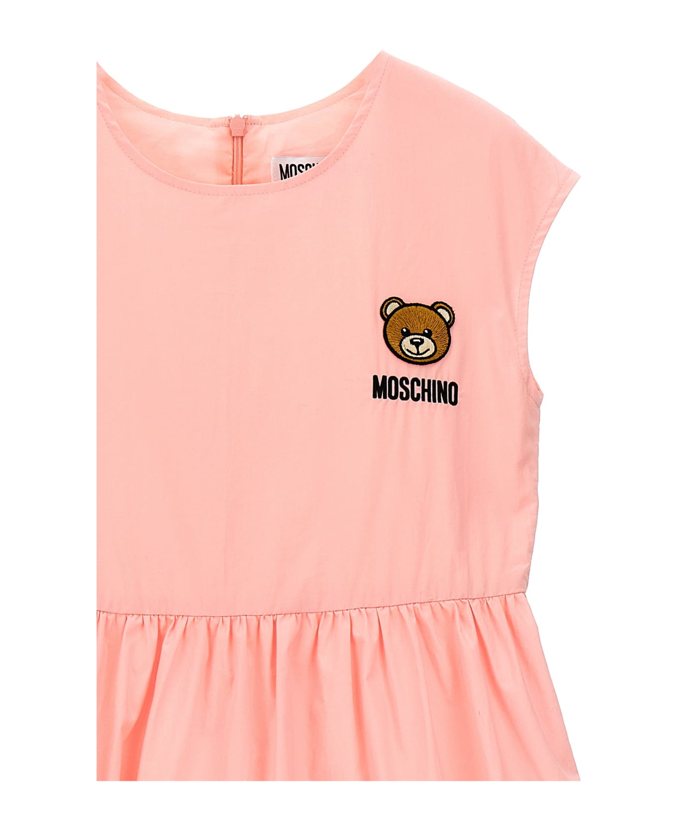 Moschino Logo Embroidery Dress - Pink