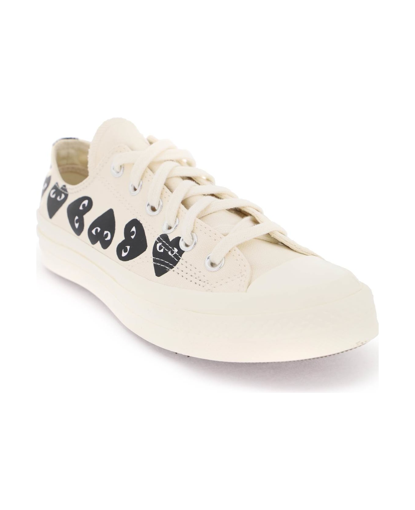 Comme des Garçons Shirt Boy Multi Heart Converse X Comme Des Gar S Play Low-top Sneakers - White