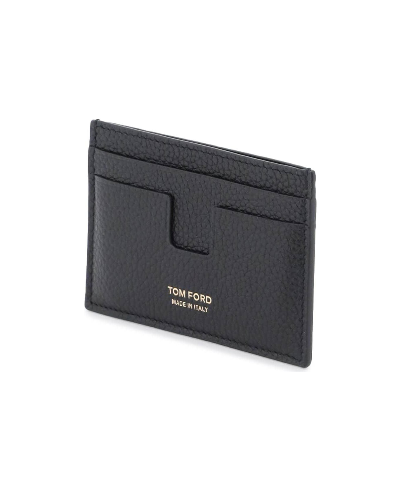 Tom Ford Leather Card Holder - black バッグ
