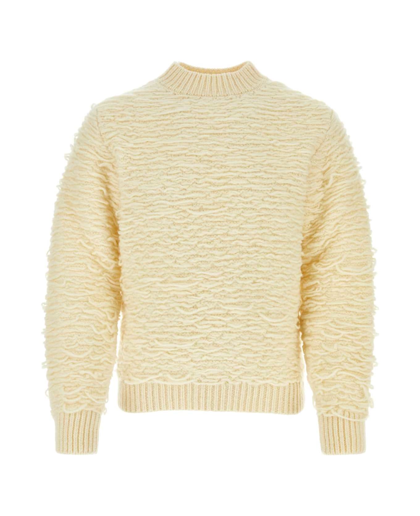 Dries Van Noten Ivory Wool Sweater - NATURAL