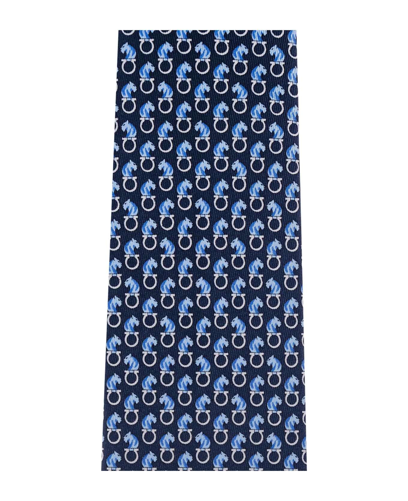 Ferragamo Silk Tie - BLUE