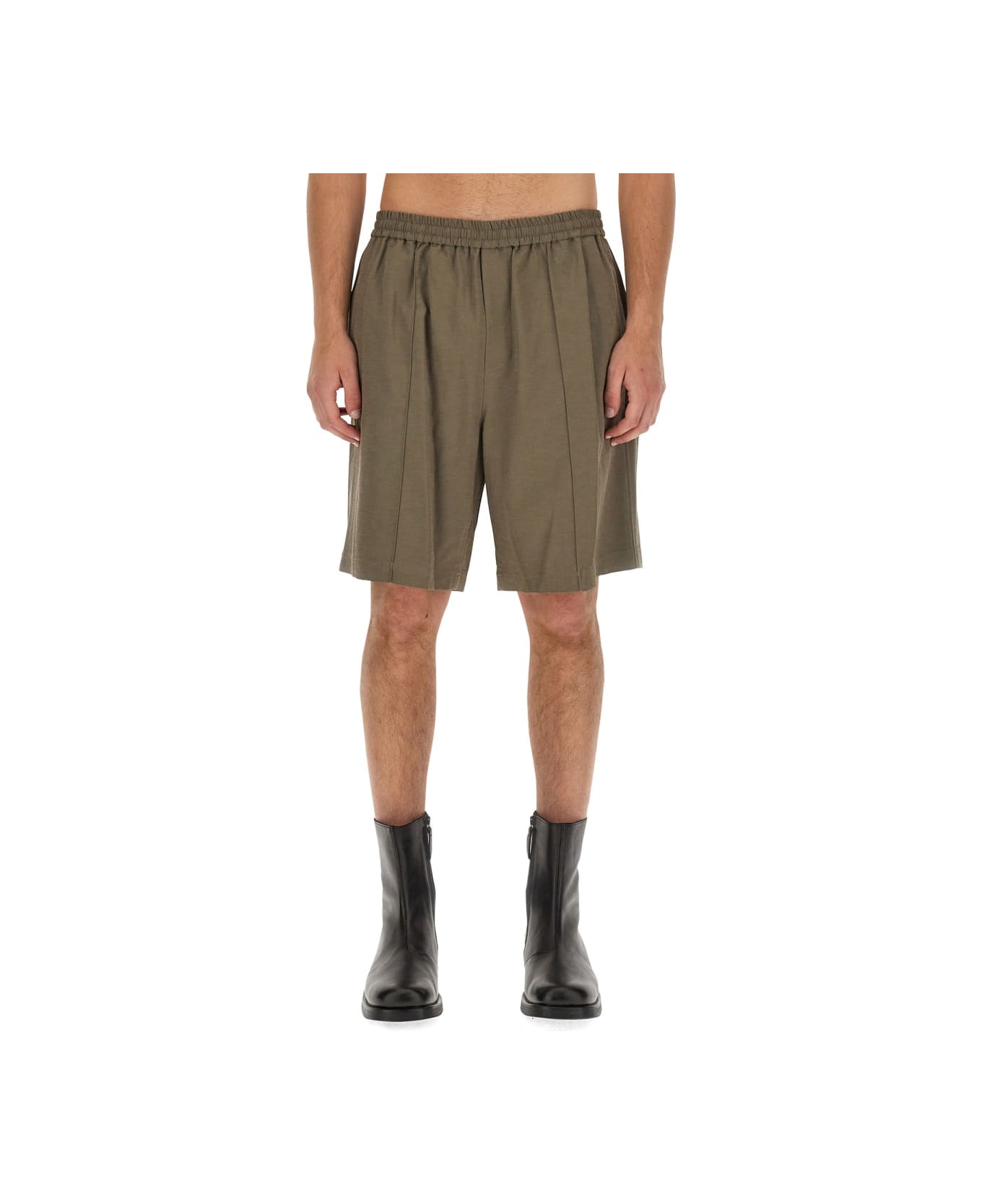 Helmut Lang Pull-on Shorts - GREEN