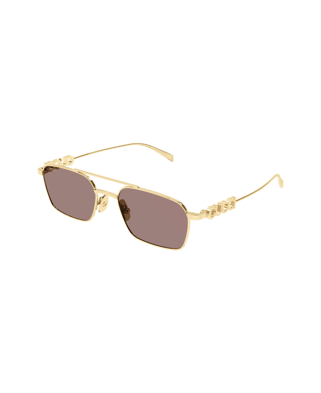 Gucci Eyewear Gucci Gg1804s Linea Name Of Brand 003 Gold Brown Sunglasses - Oro