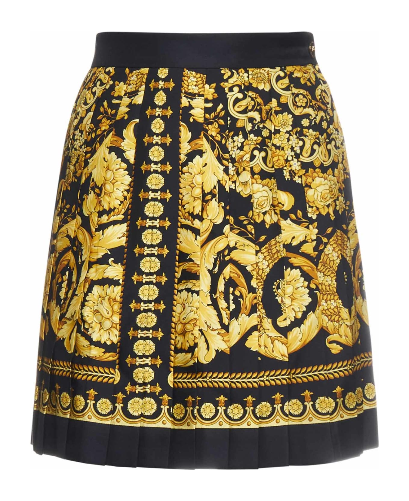 Versace Barocco Print Miniskirt - Black スカート