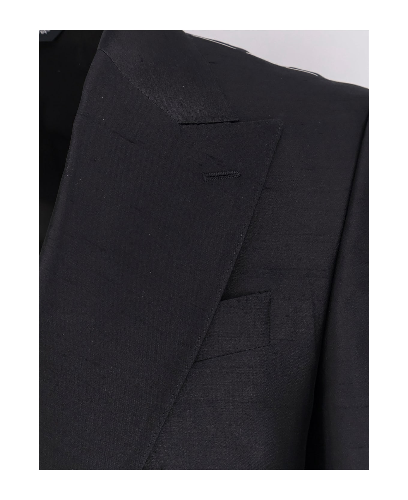 Dolce & Gabbana Sicilia Light Silk Shantung Suit - Black