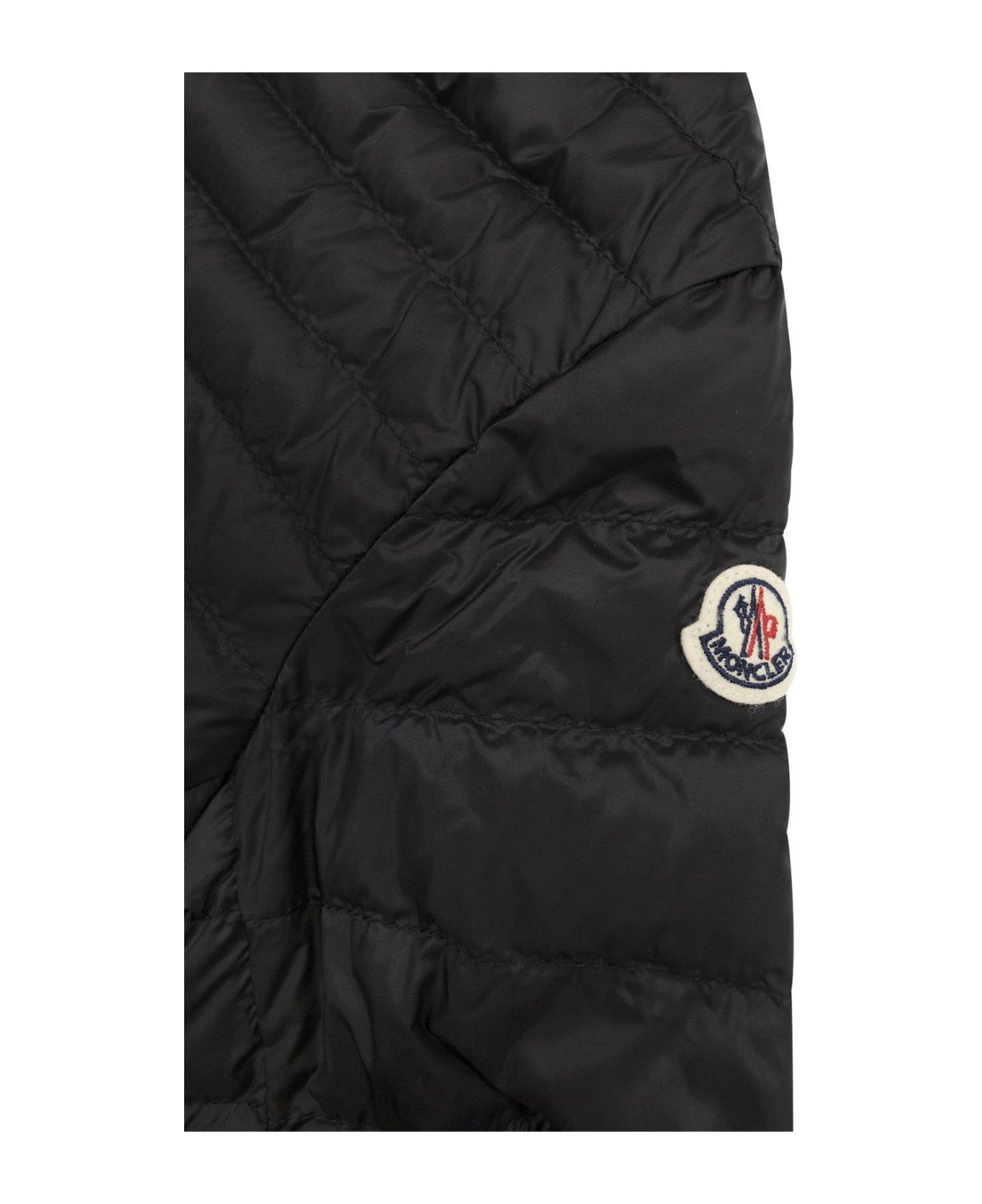 Moncler Logo Patch Padded Down Jacket - Black
