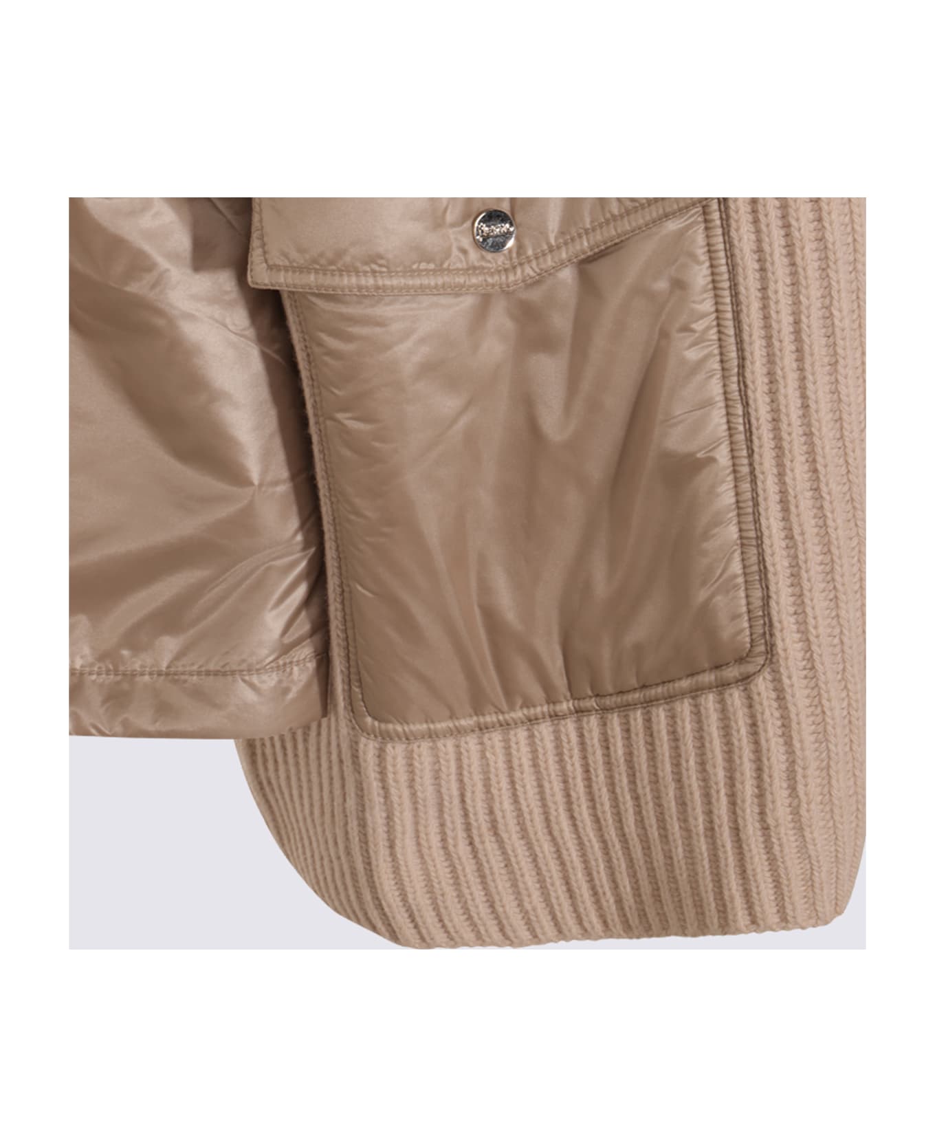 Herno Beige Wool Capes - CHANTILLY