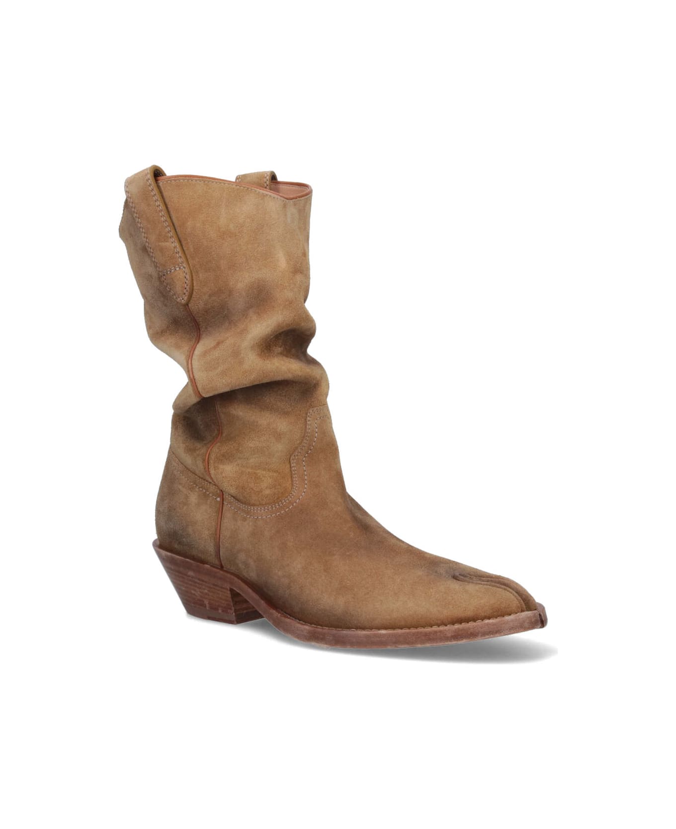 Maison Margiela Texan Boots 'tabi' - Beige