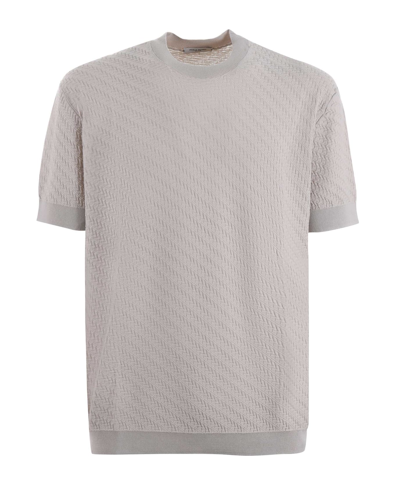 Paolo Pecora T-shirt In Light Cotton Thread - Beige chiaro シャツ