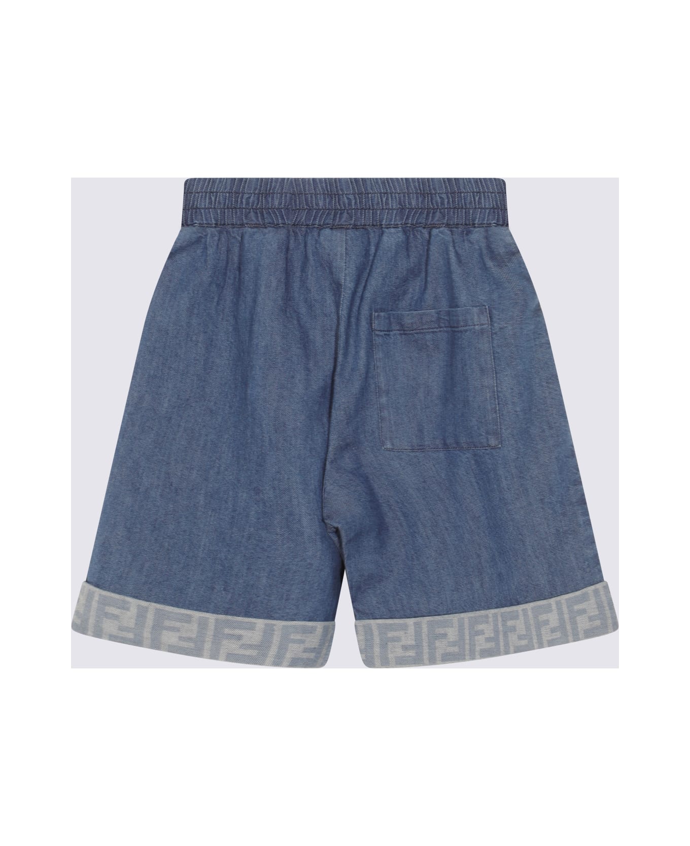 Fendi Blue Cotton Short - Blue