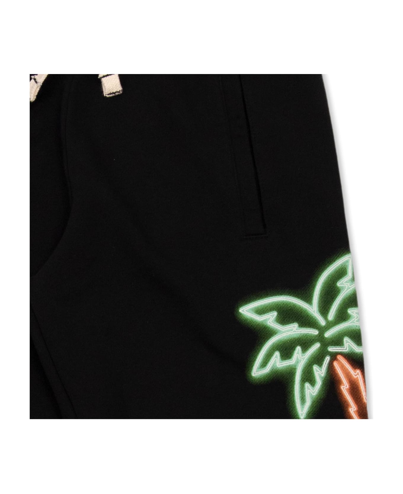 Palm Angels Kids Printed Sweatpants - BLACK