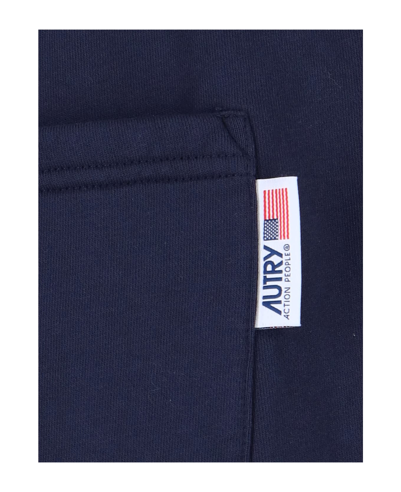 Autry Drawstring Waist Logo Track Pants - Blue