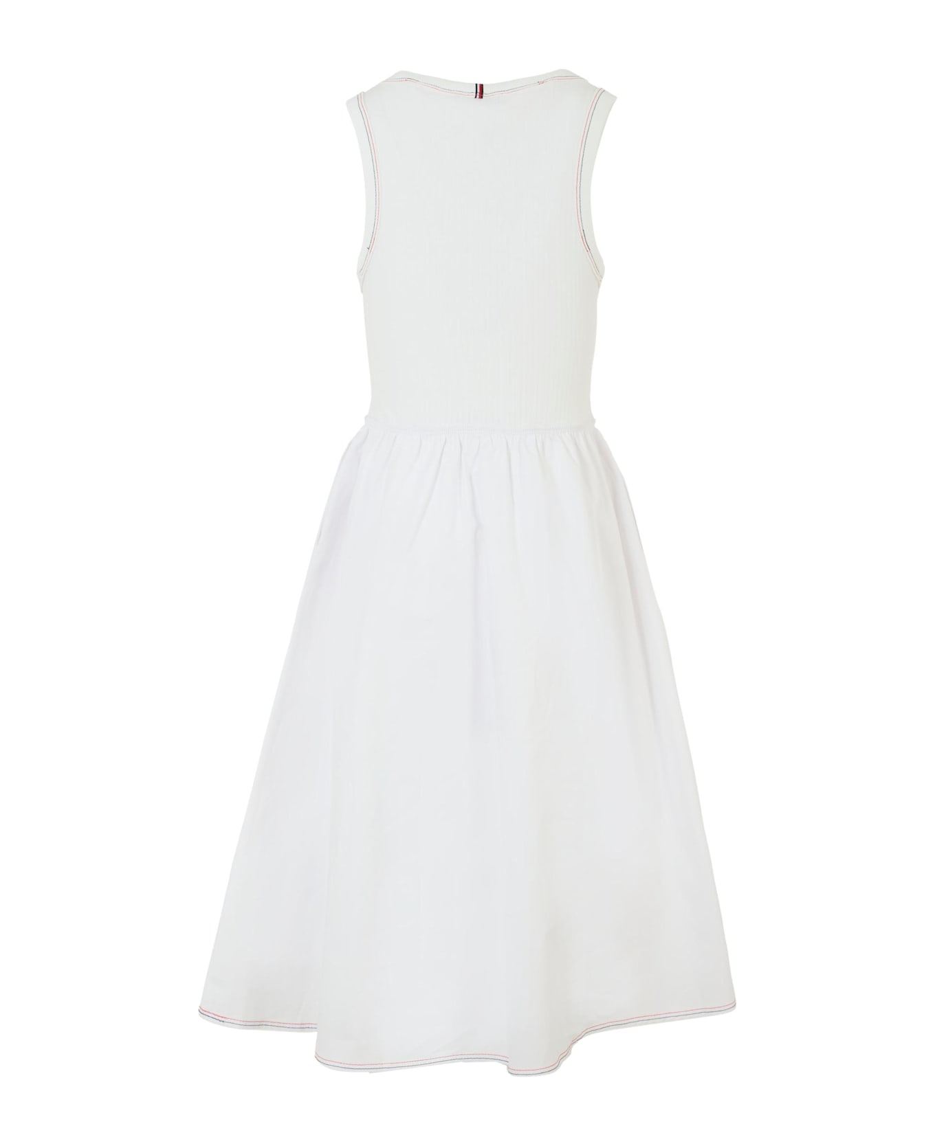 Tommy Hilfiger White Dress For Girl With Flag - White