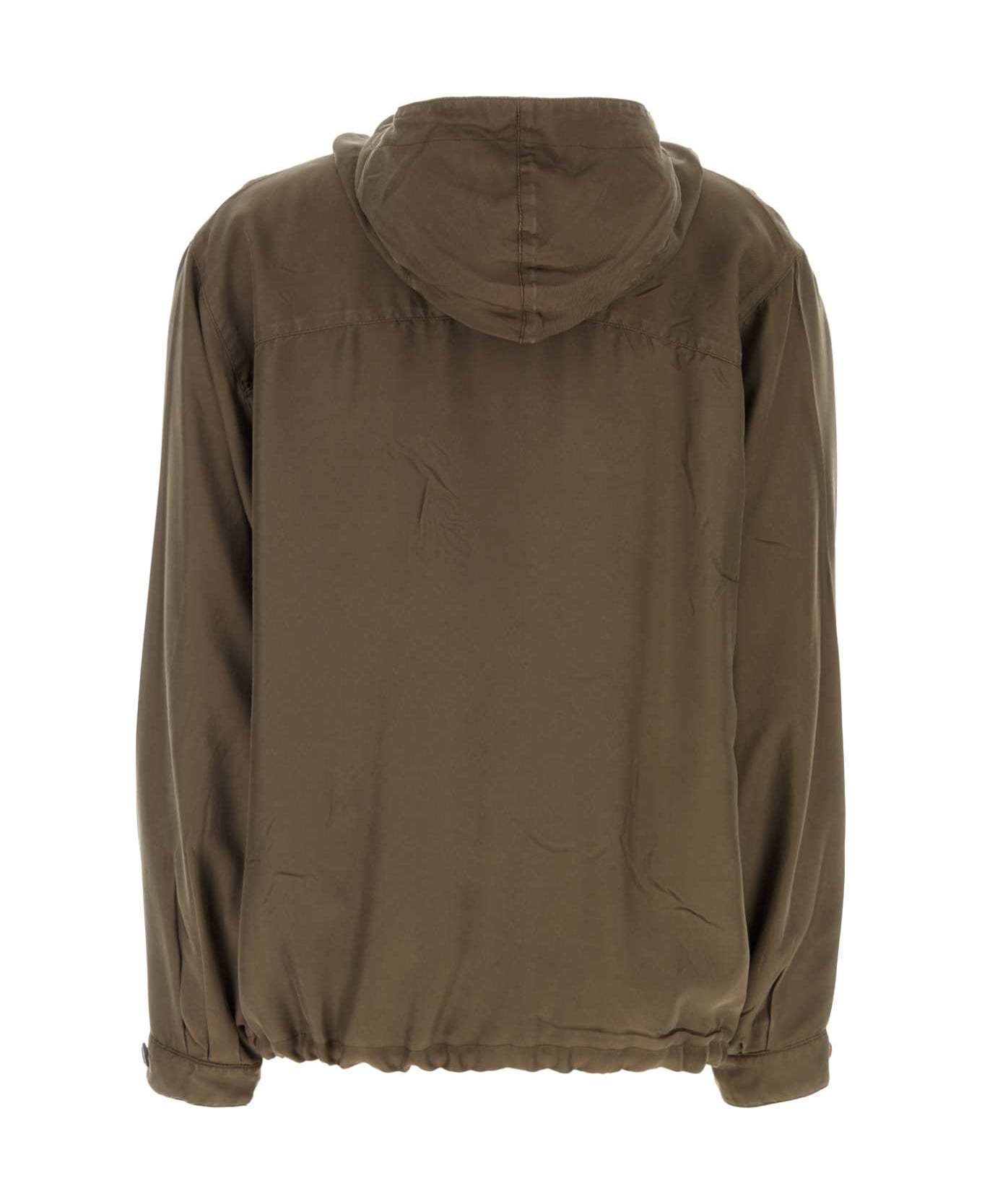 Prada Brown Twill Jacket - MIMETICO