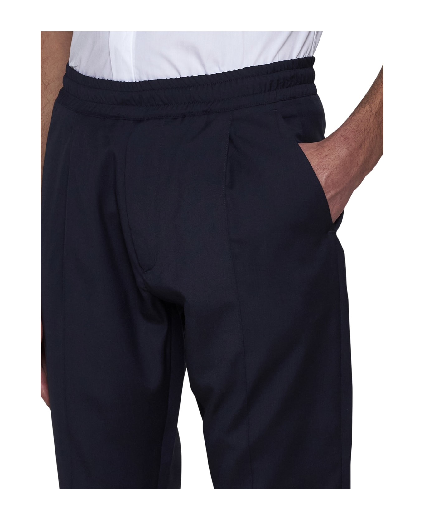 Low Brand Pants - Peacoat