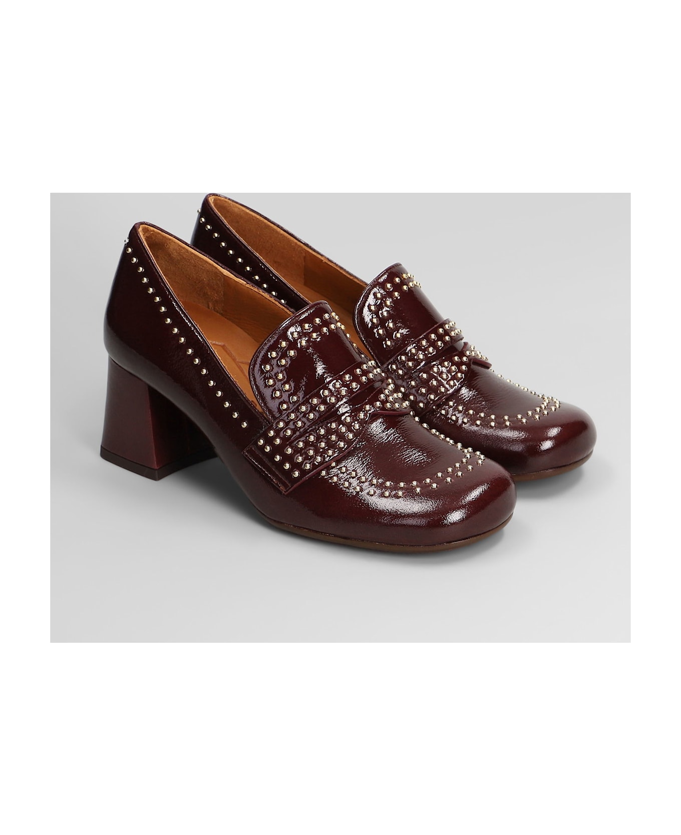 Chie Mihara Muleah Pumps In Bordeaux Leather - bordeaux