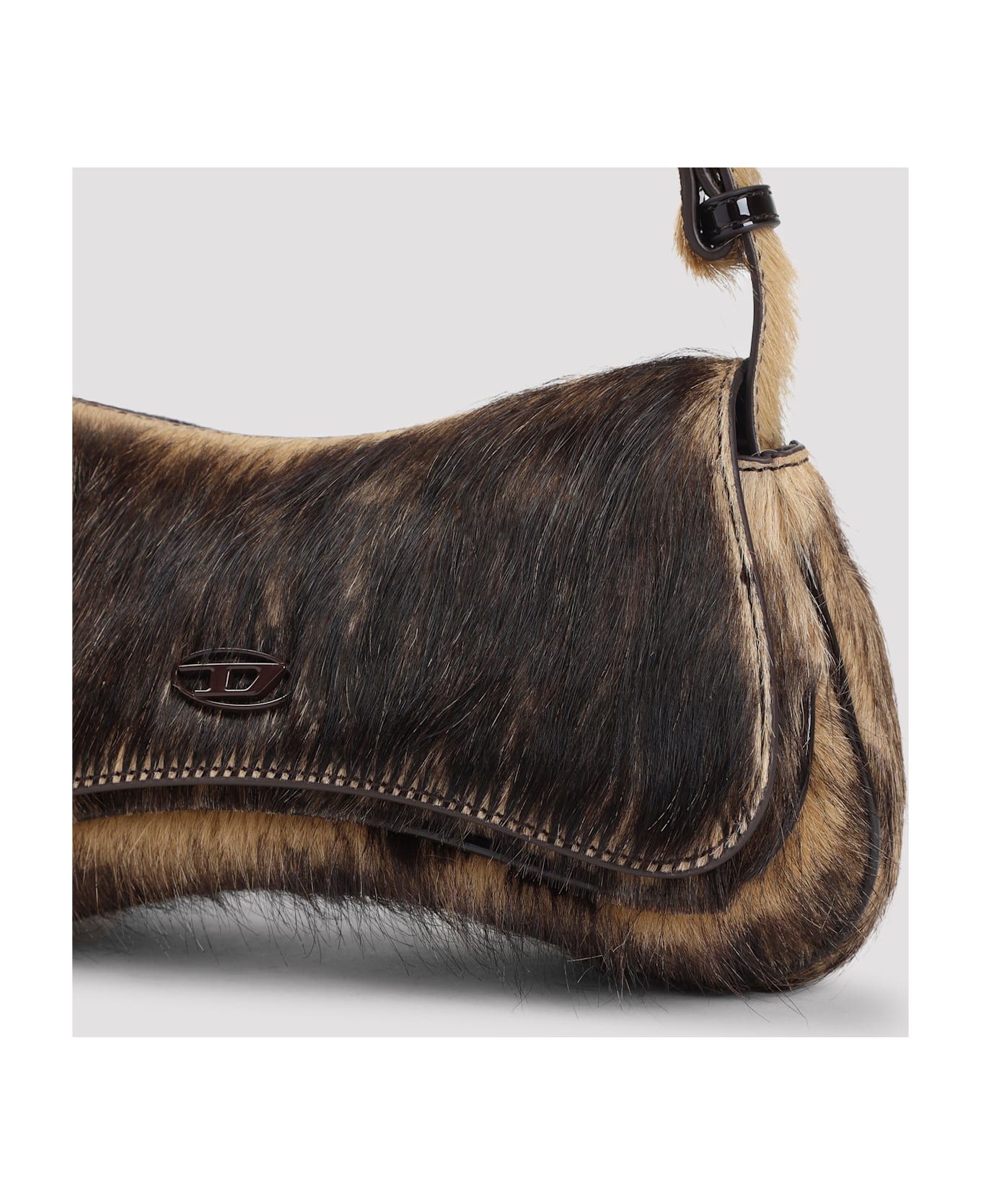 Diesel Play Clutch Bag - Brown