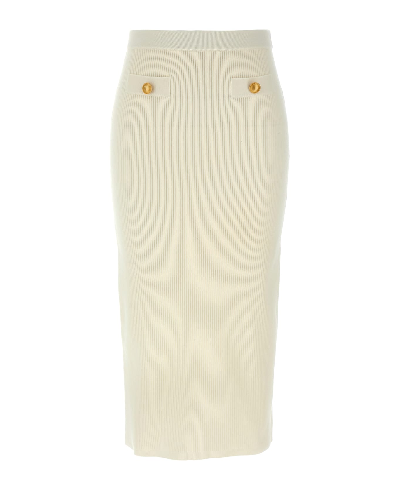 Alessandra Rich Midi Skirt - White