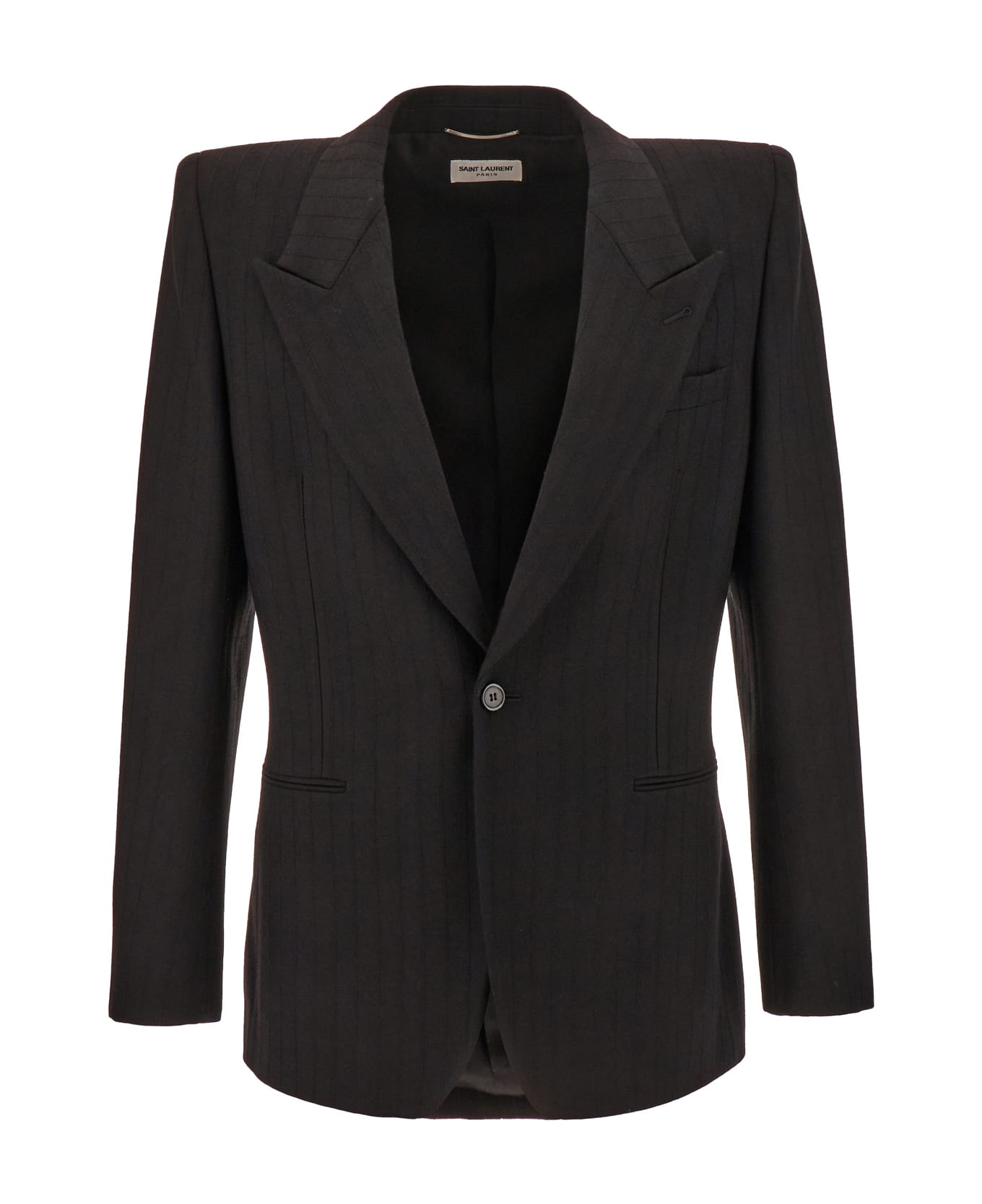 Saint Laurent Black Wool Blazer - 1000