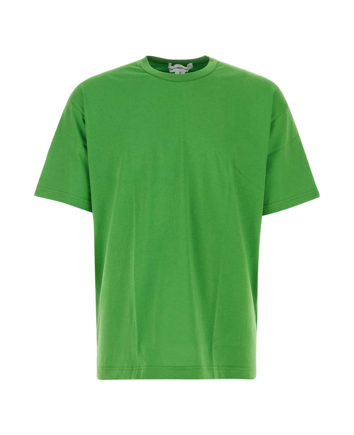 Comme des Garçons Shirt Green Cotton T-shirt - GREEN