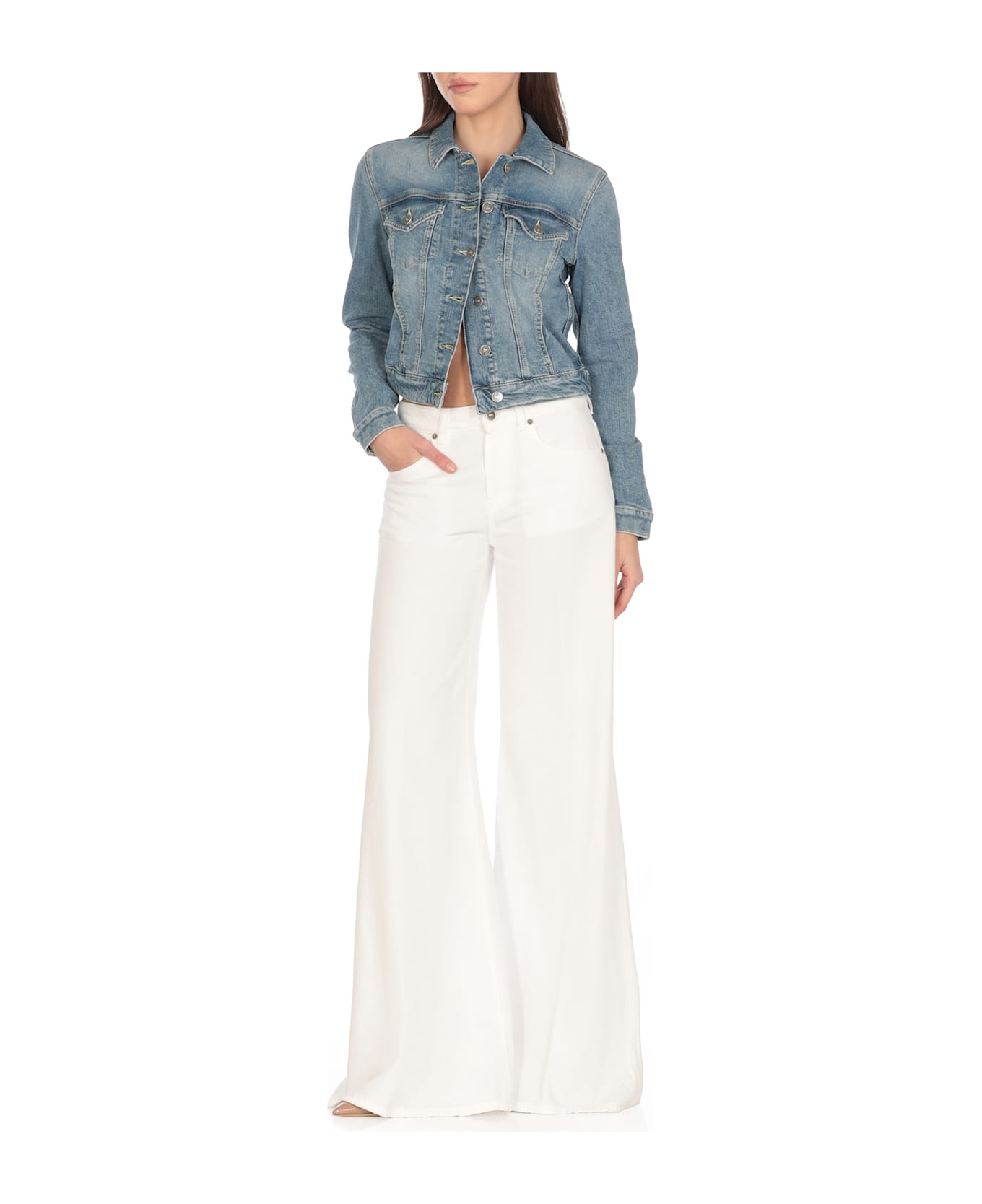 Dondup Cotton Jeans Jacket - Blue