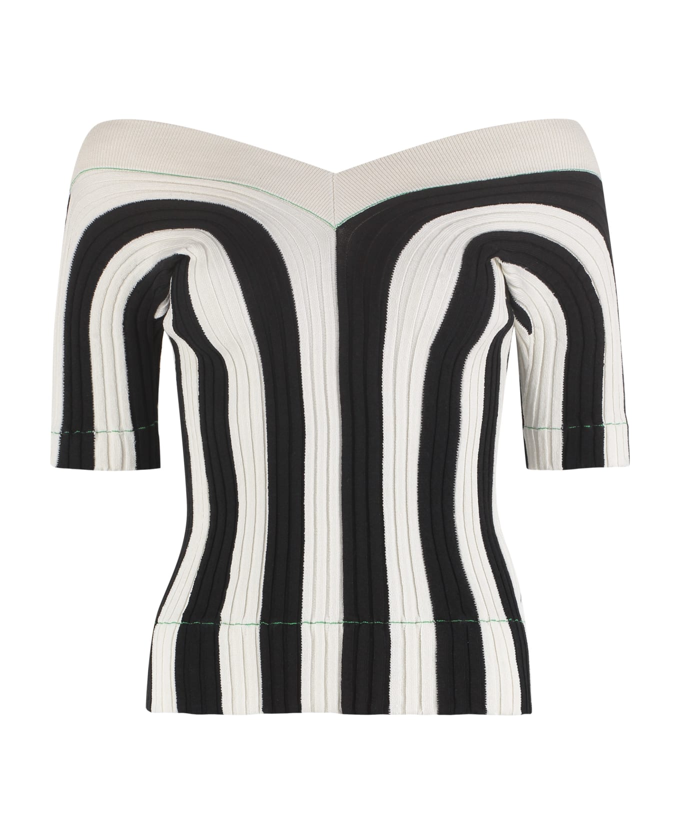 Bottega Veneta Striped Knit Top - Multicolor