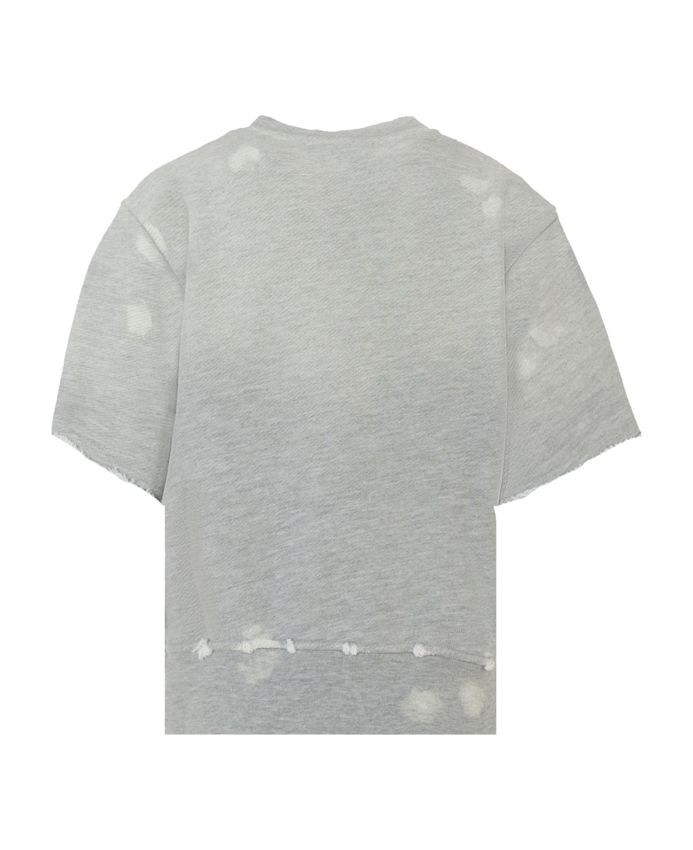 MSGM Grey Sweatshirt For Boy With Writing - Grey