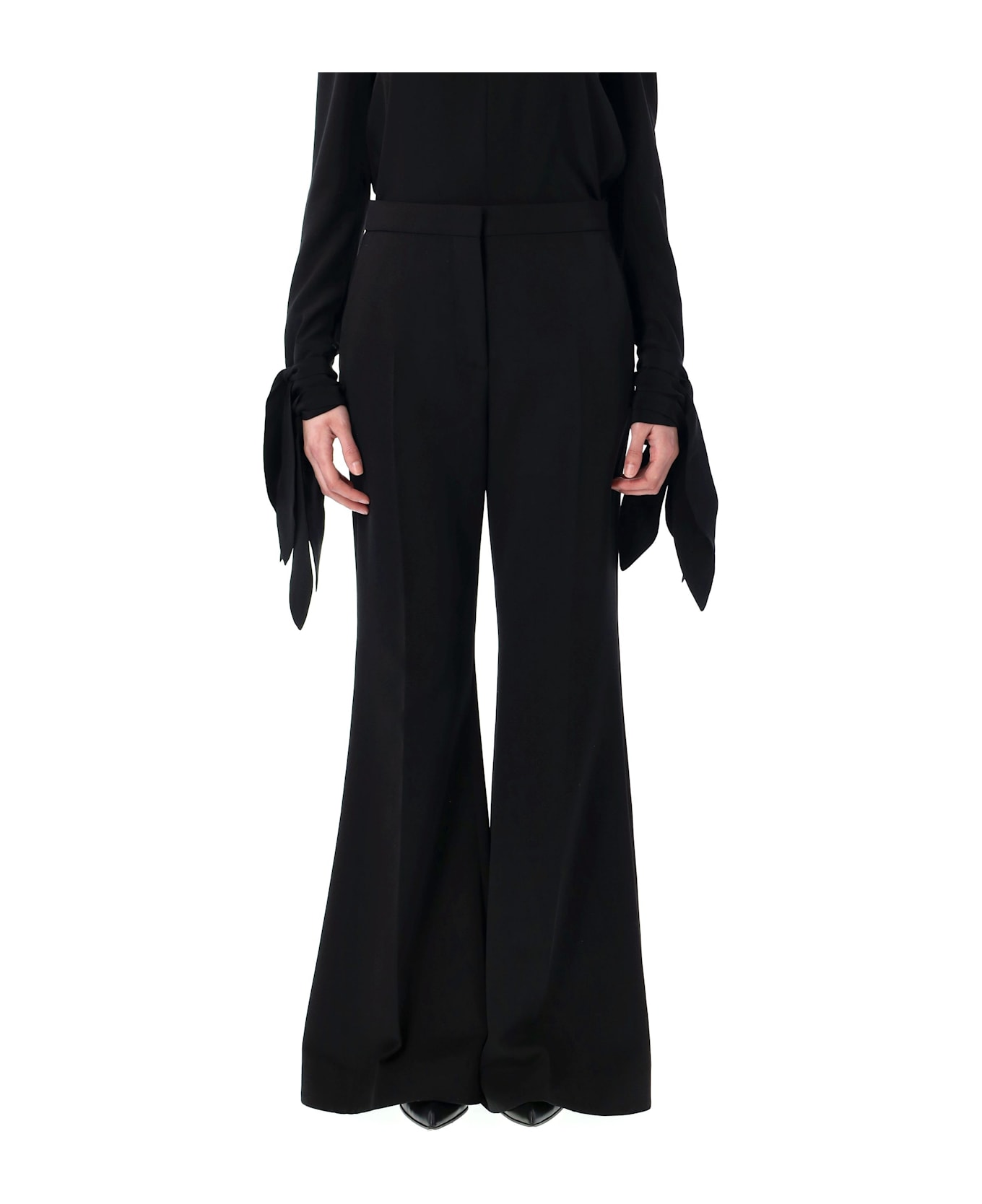 Givenchy Flaired Wool Pants - Black