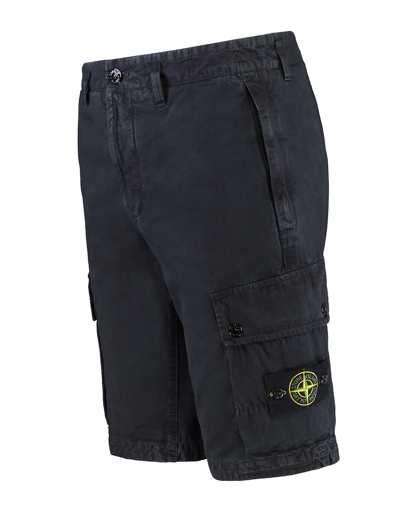Stone Island Cotton Bermuda Shorts - blue
