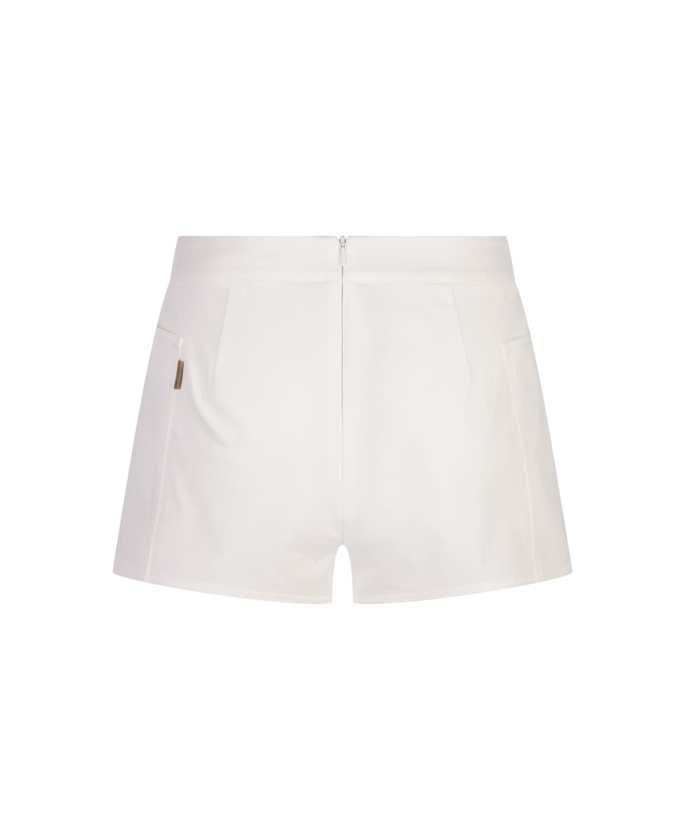 Max Mara White Riad Shorts - White ショートパンツ