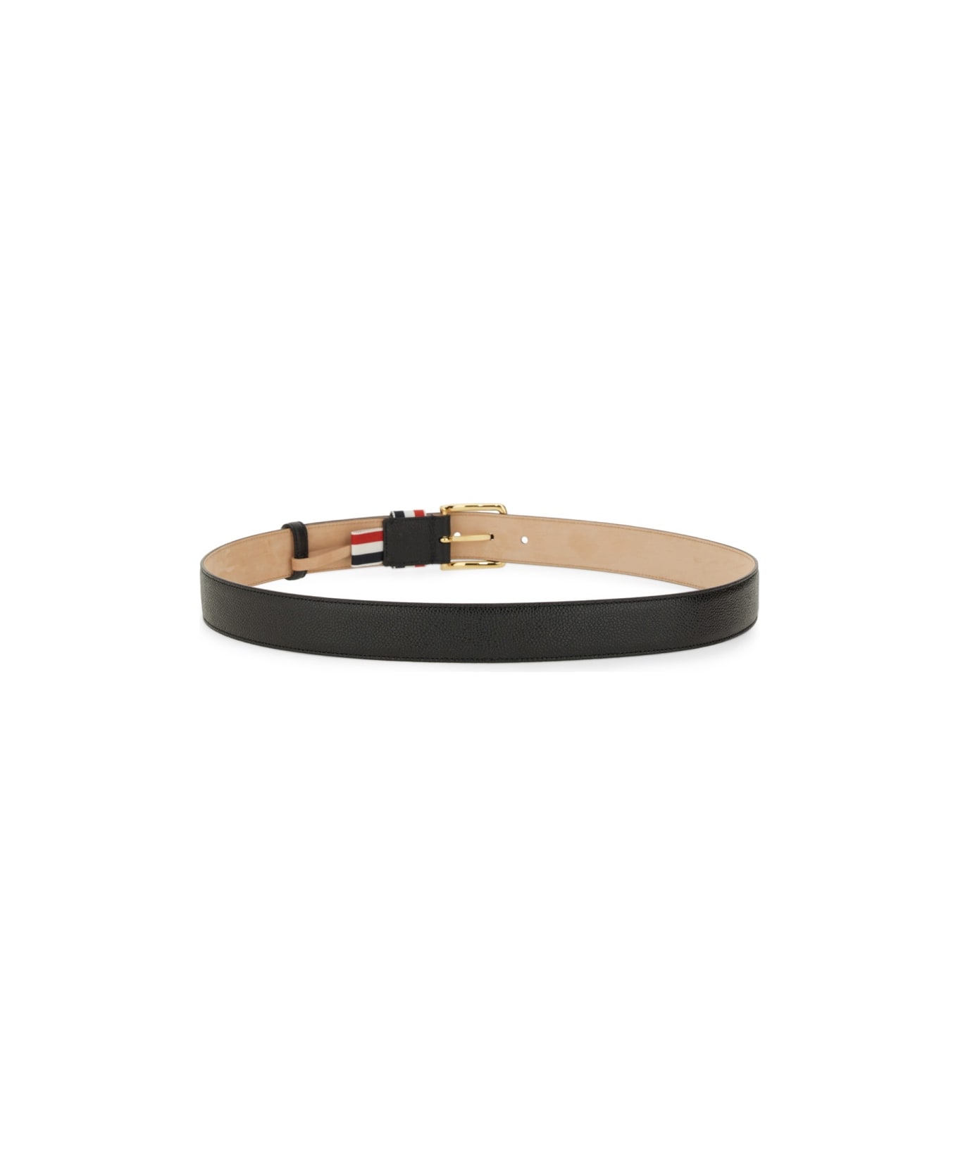 Thom Browne Belt With Rwb Loop - BLACK