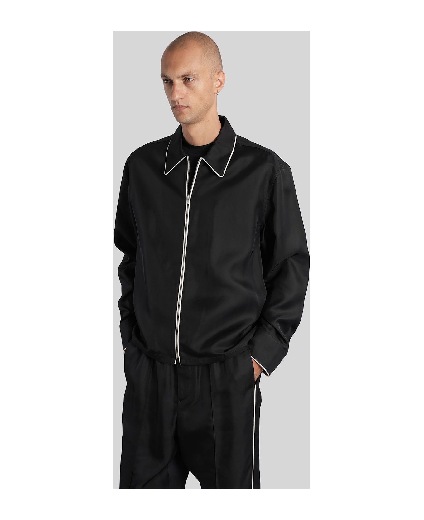 Jil Sander Shirt 171 Shirt In Black Viscose - black