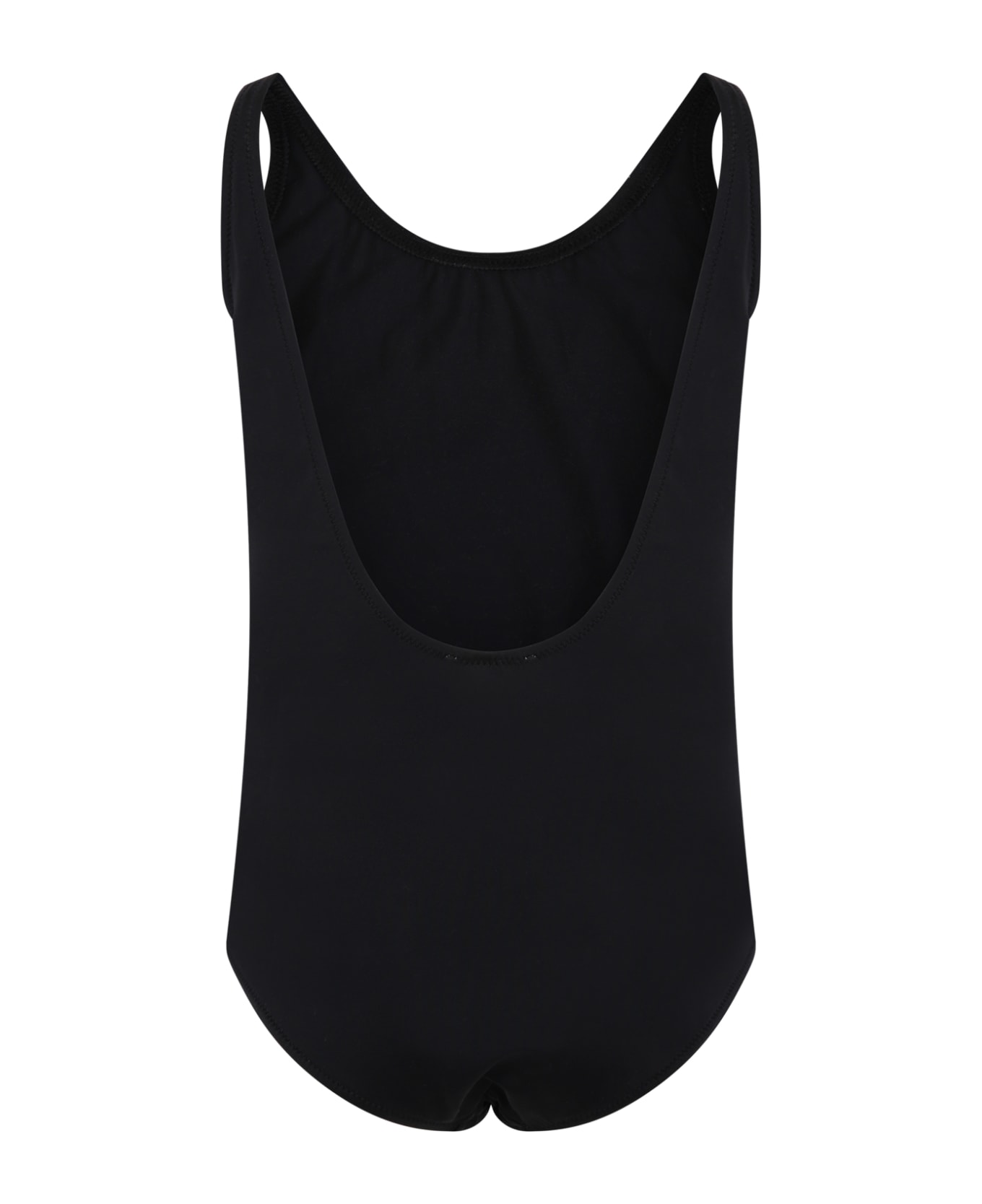 Marni Black Swimsuit For Girl With Logo - Black