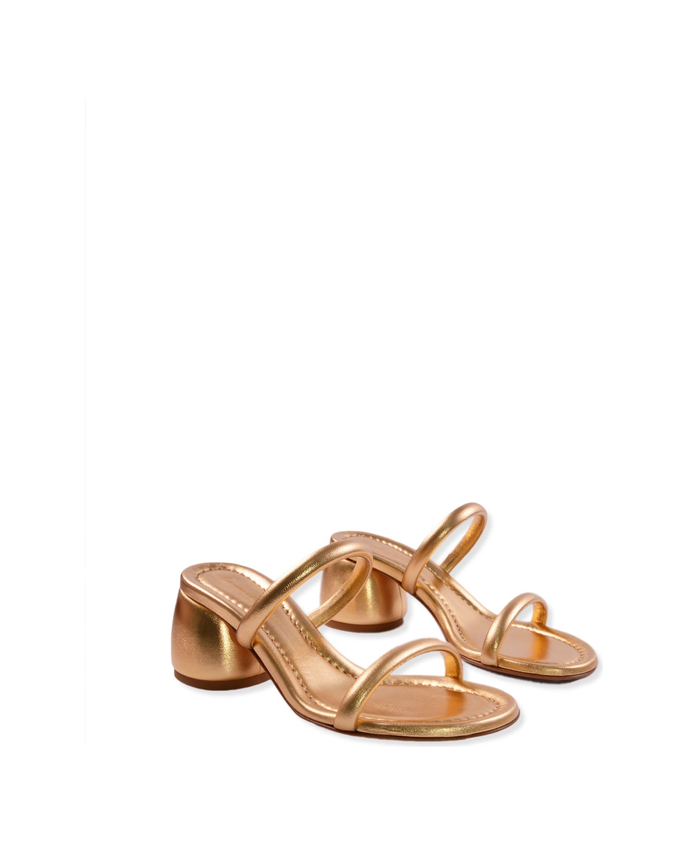 Gianvito Rossi Sandal With Heel - Gold