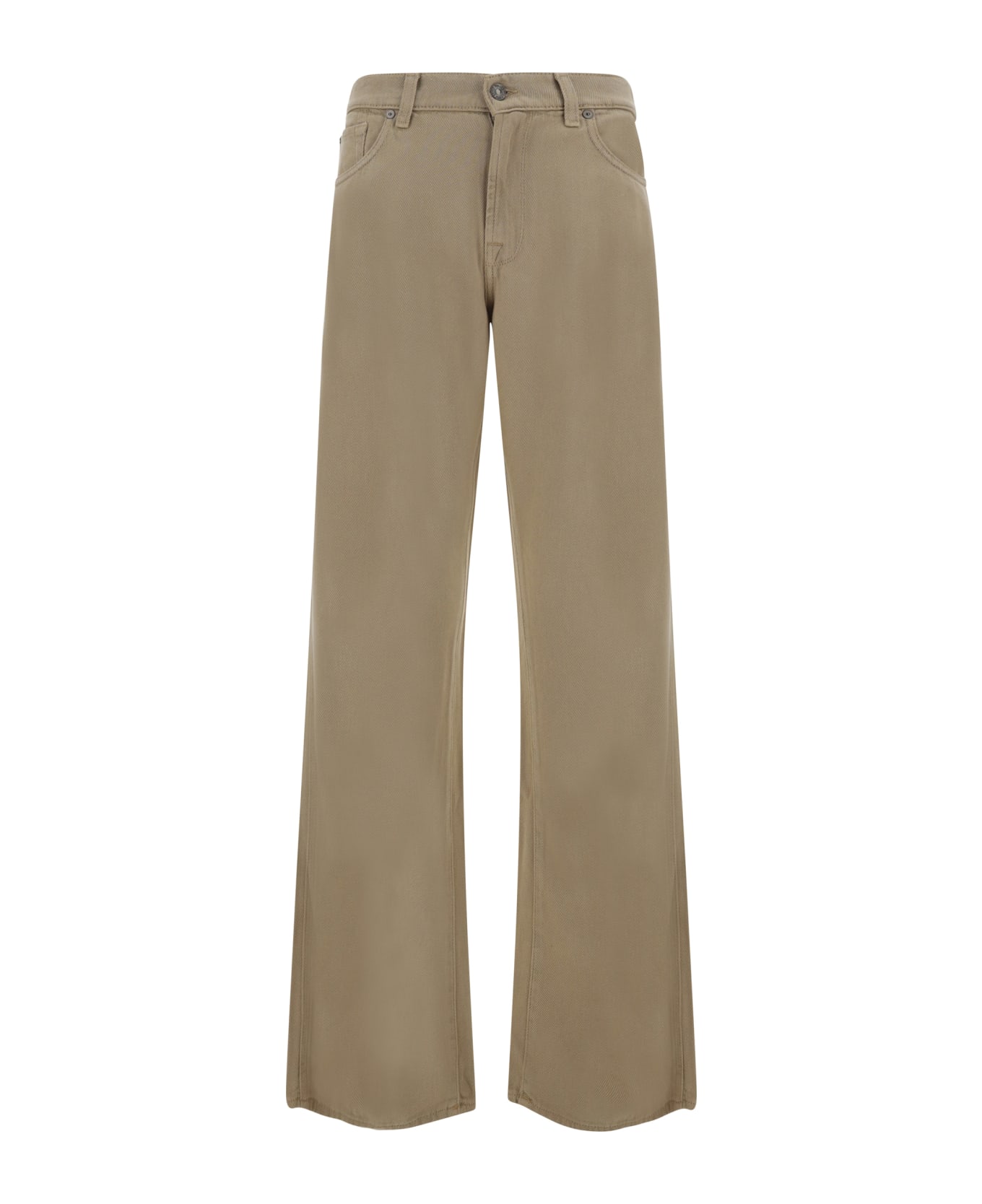 7 For All Mankind Tencel Pants - Beige ボトムス