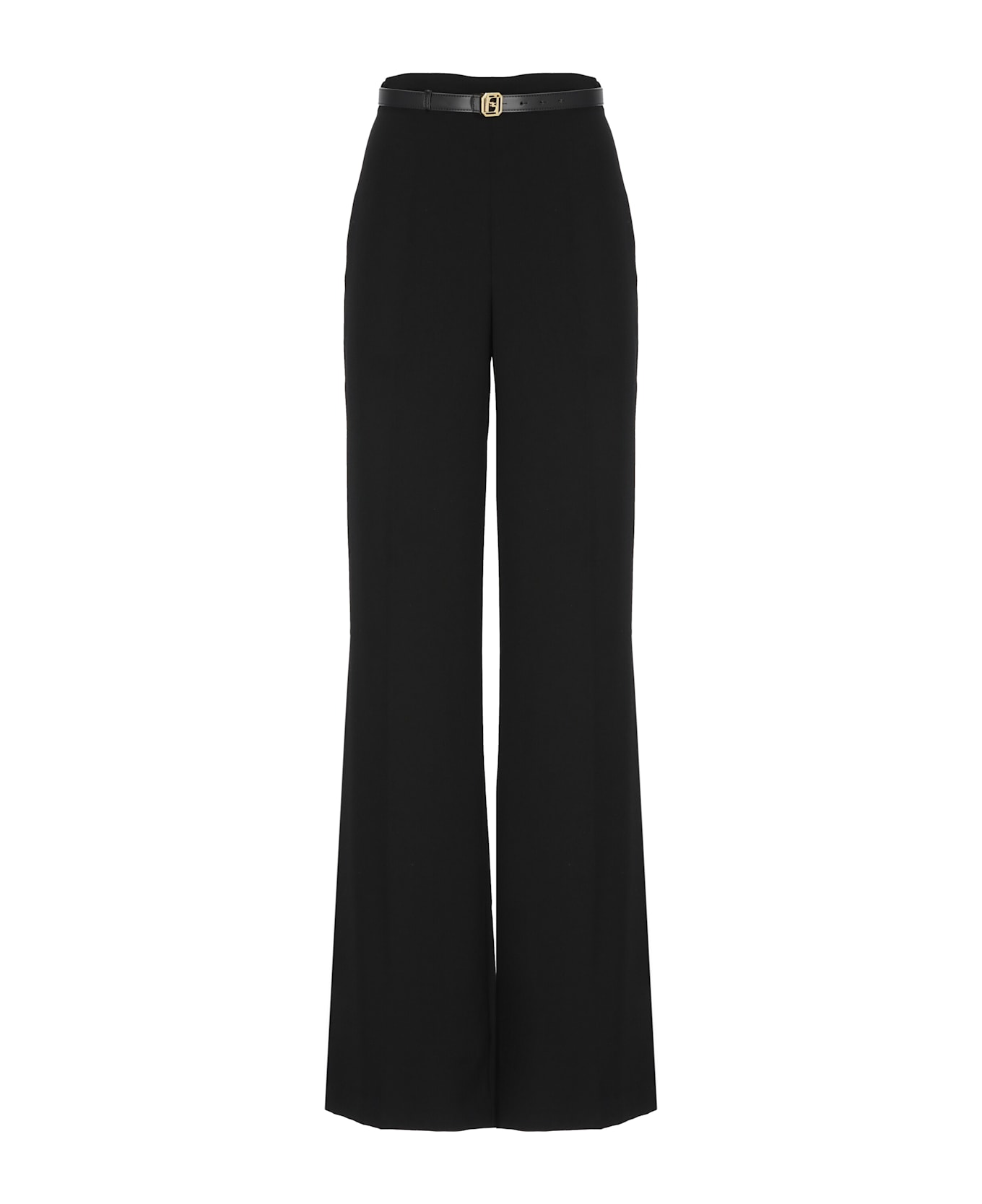 Elisabetta Franchi Pants With Belt - Black