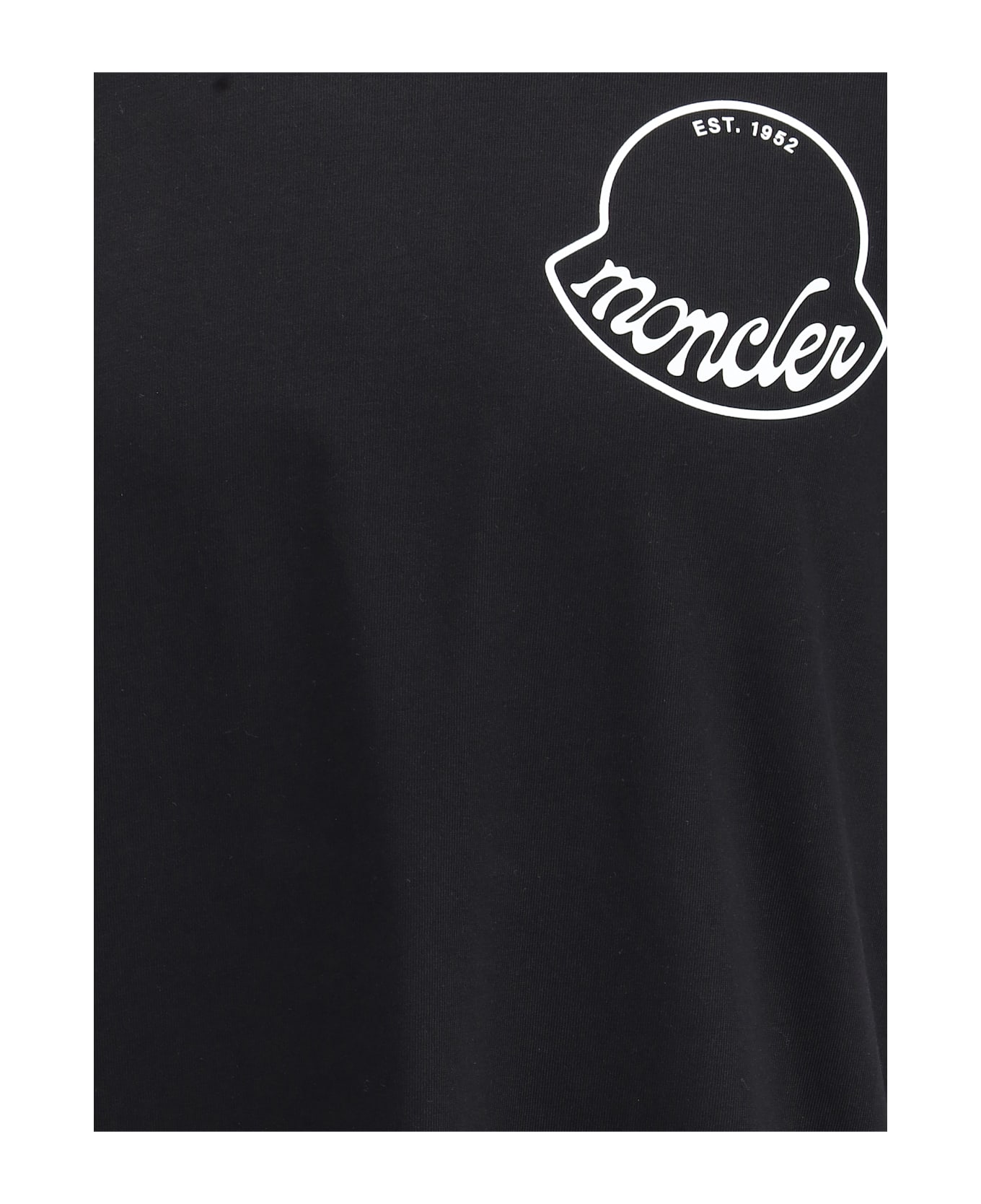 Moncler Logoed T-shirt - BLACK